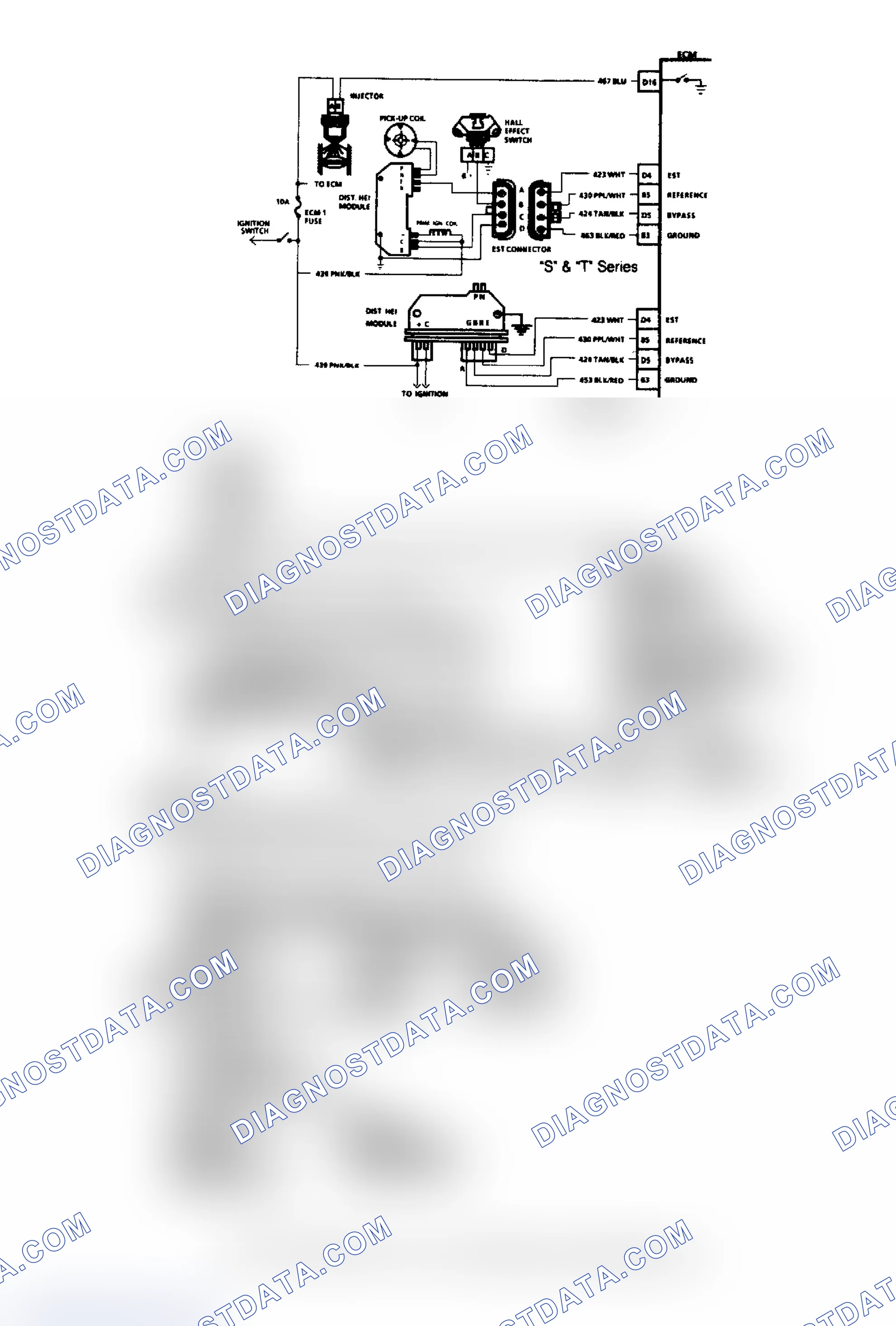 Scheme 104: Chart A4, Injector Circuit Diagnosis (2.5L)
