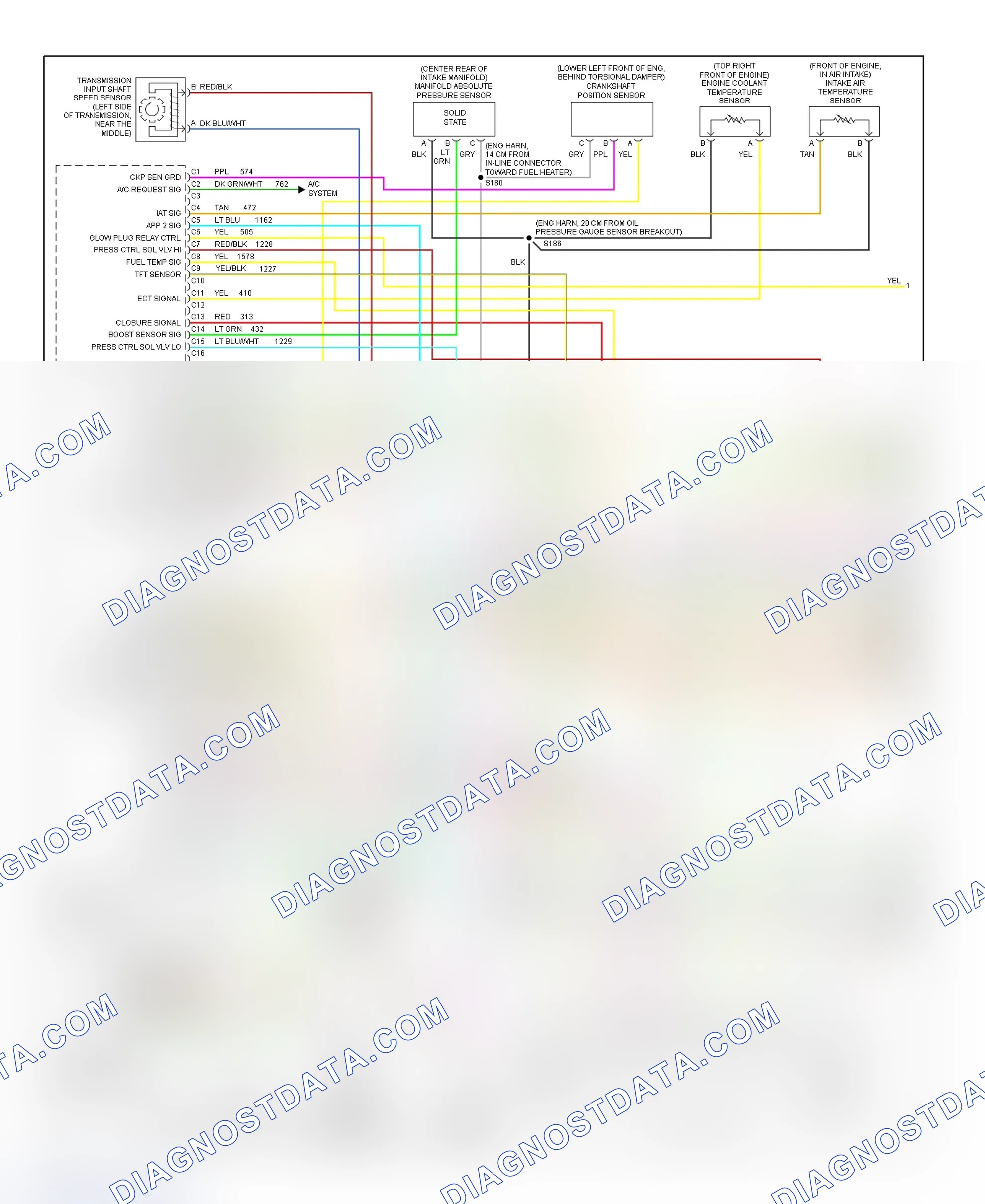 Scheme 95: PCM Wiring Diagram (Forward Control - Commercial Chassis - 6.5L VIN F - 1 Of 4)
