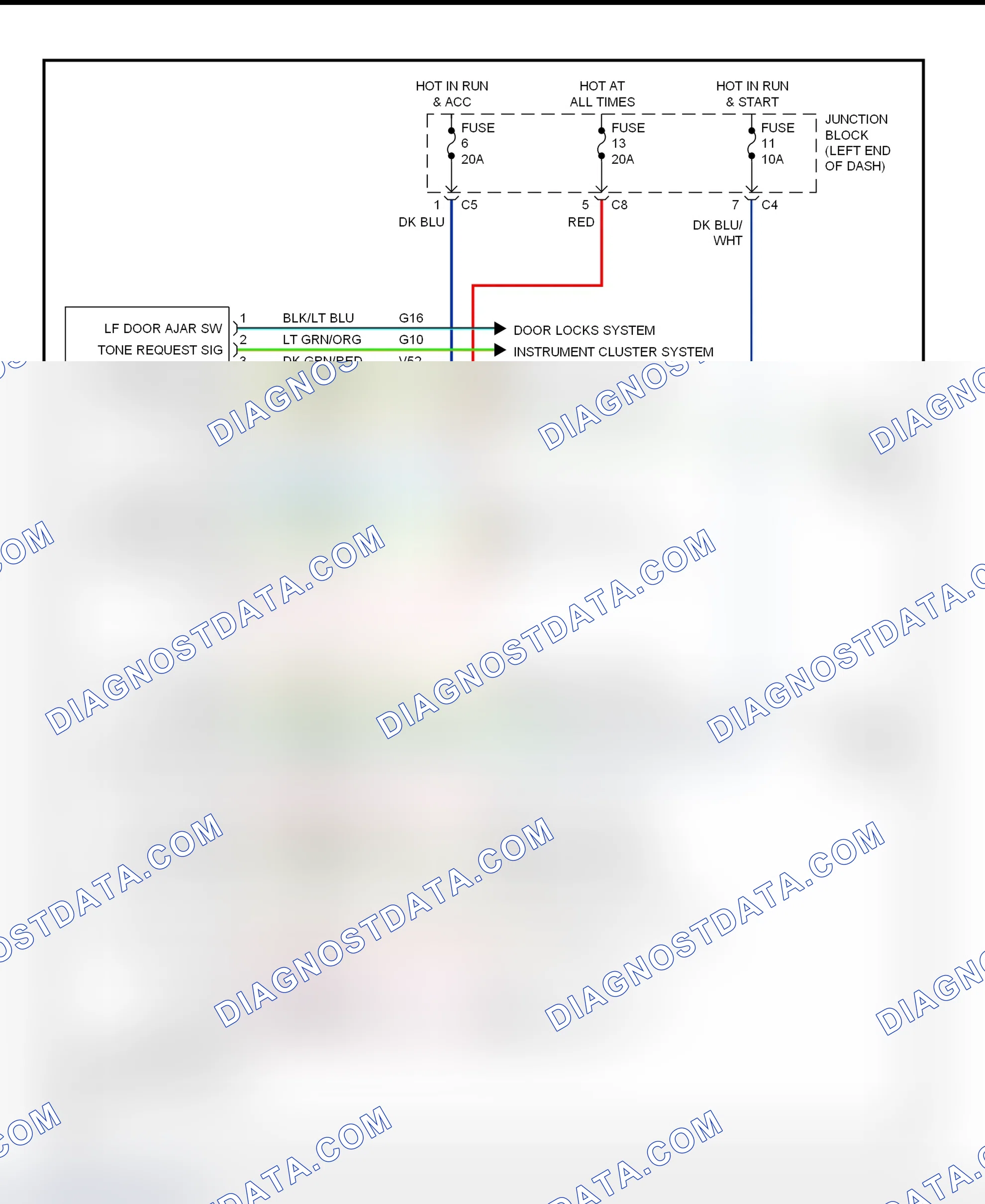 Scheme 16: Body Control Module (BCM) Wiring Diagram (Durango - Base-Line)