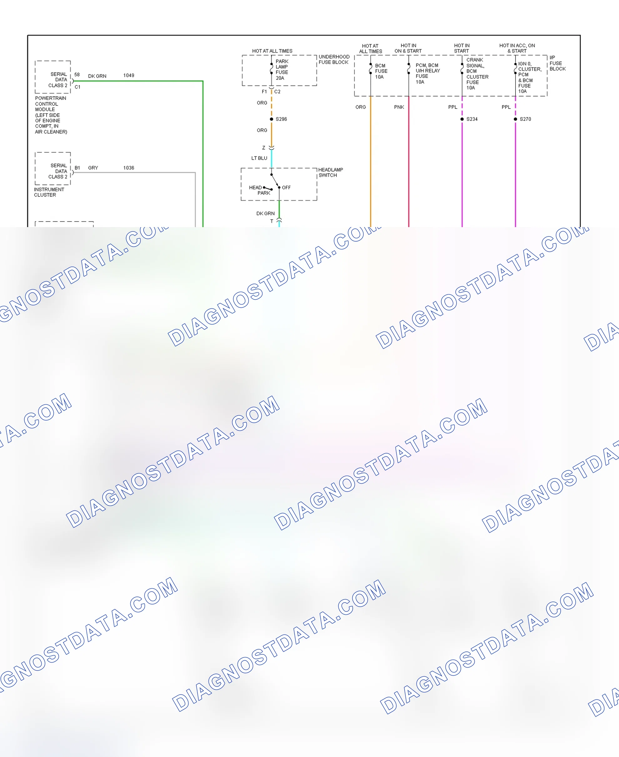 Scheme 17: Warning System Wiring Diagram (Intrigue)