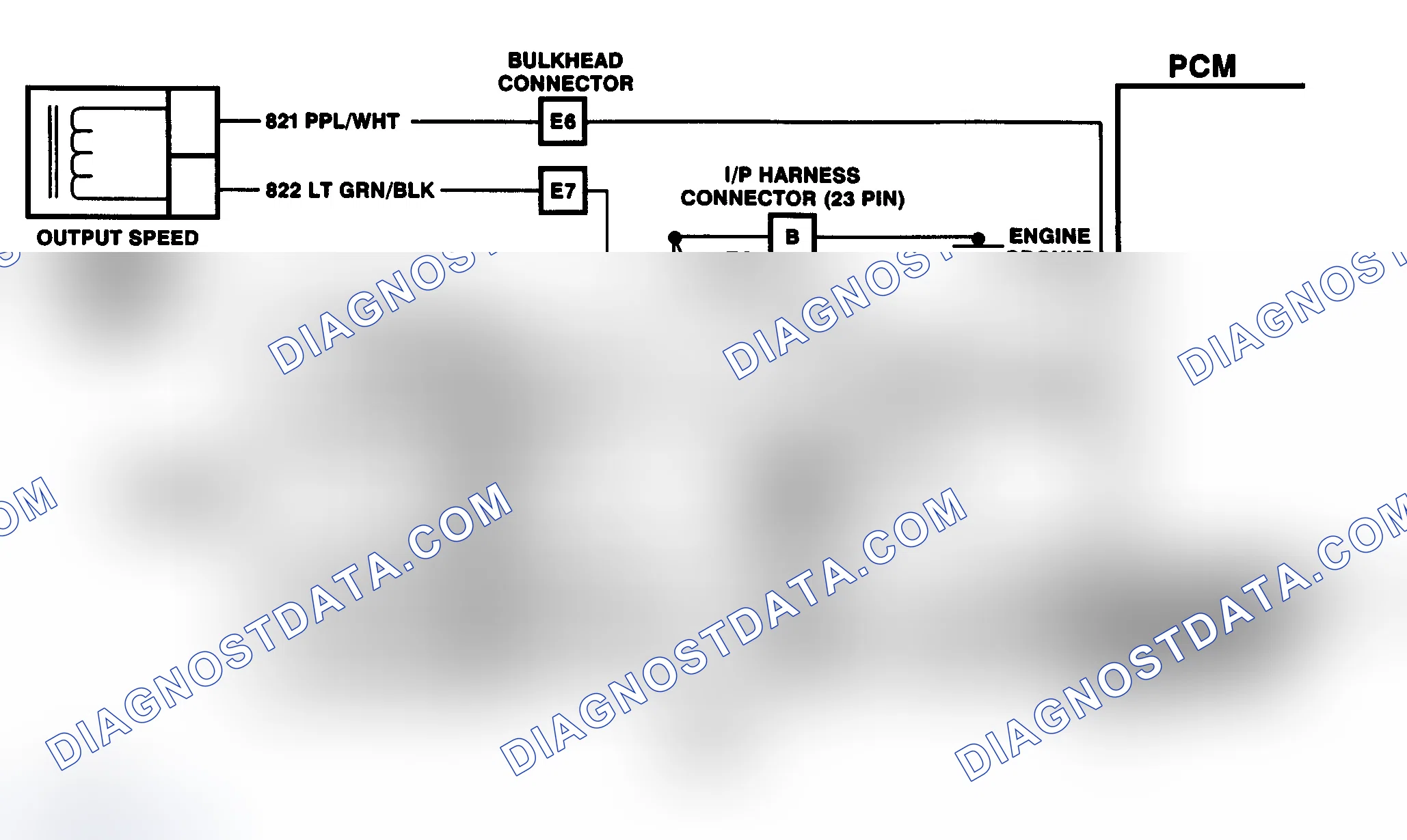 Scheme 123: DTC 16 Schematic (6.5L Diesel) Vehicle Speed Signal Buffer Fault