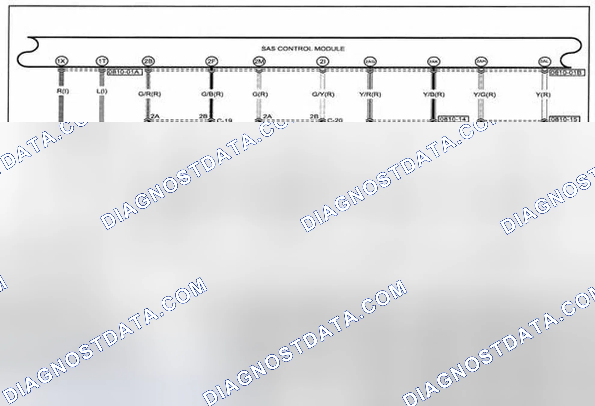 Scheme 154: Air Bag System (Includes Pre-Tensioner Seat Belt Information) Wiring Diagram - 0810-c (1 Of 2)