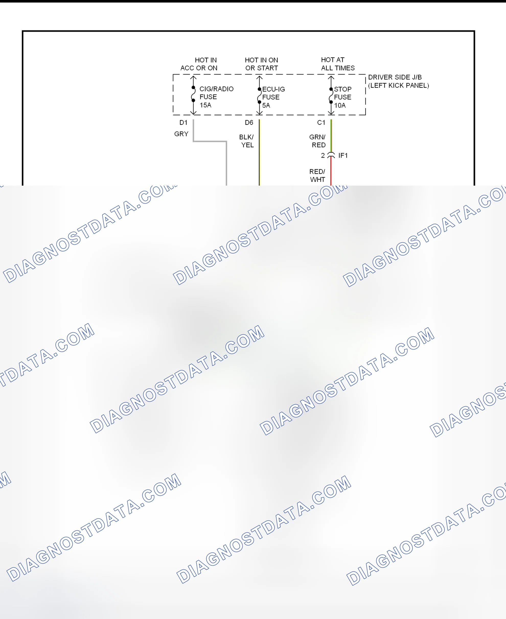 Scheme 17: Shift Interlock System Wiring Diagram (1996 Paseo)
