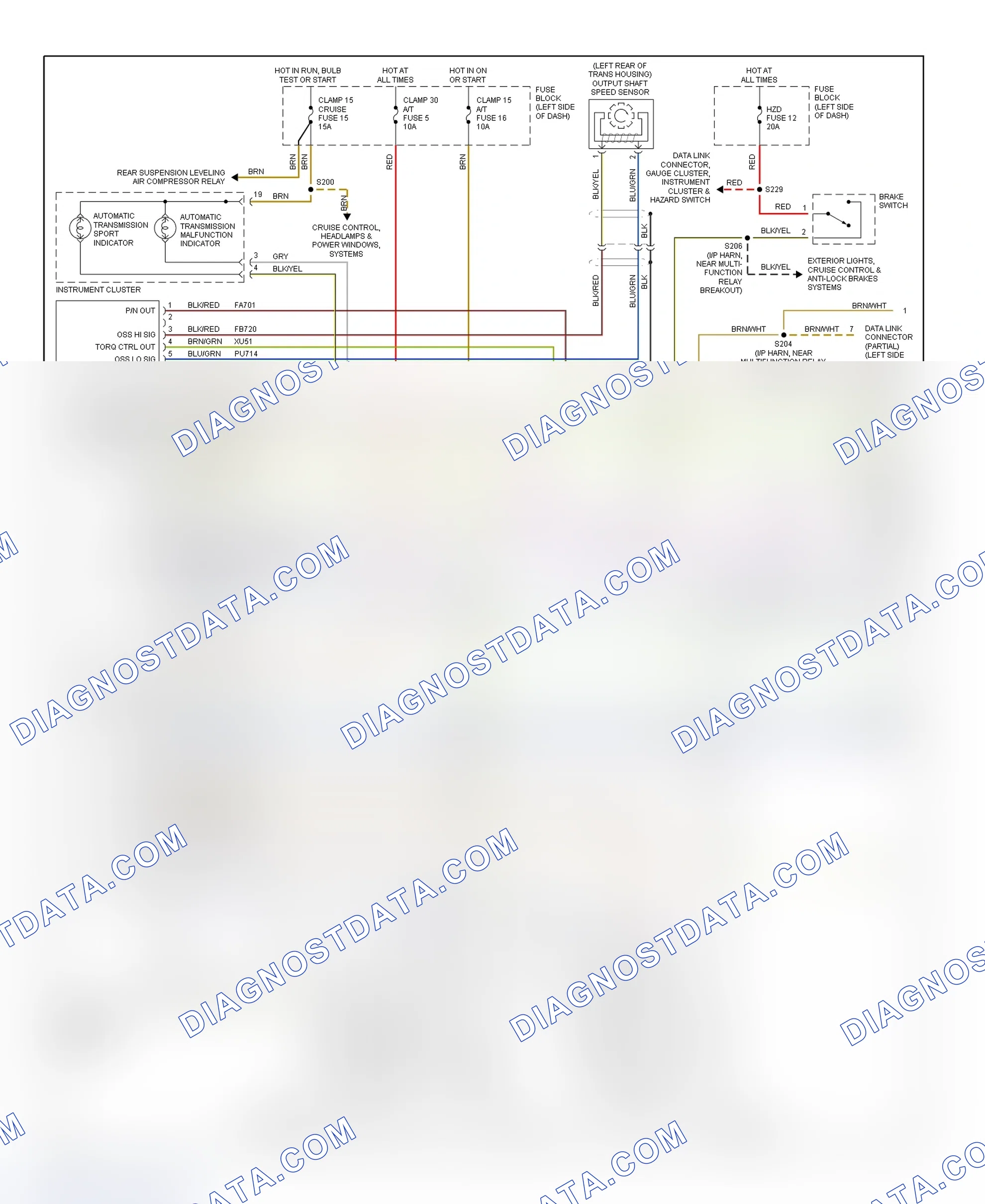 Scheme 30: Transmission Electronic Controls Wiring Diagram (1 Of 2)