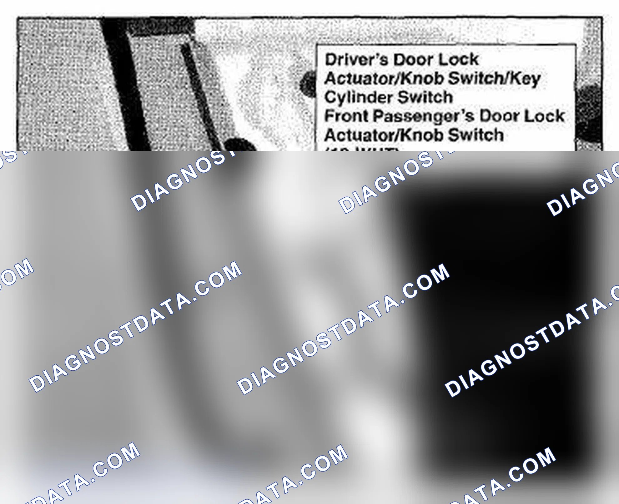 Scheme 1145: Driver's Door (Front Passenger's Similar) Component Location (Photo 136)