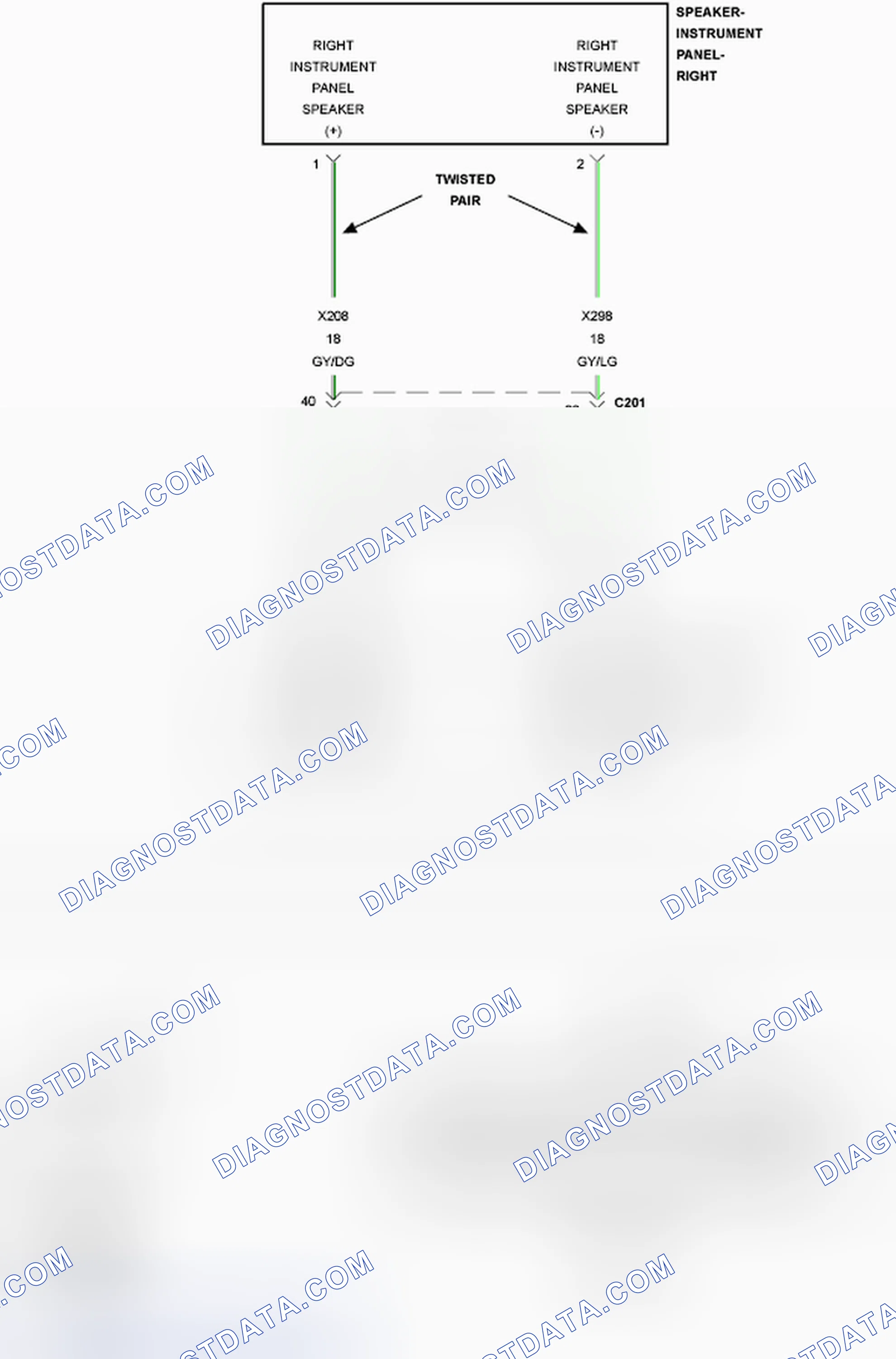 Scheme 30: B1466-CHANNEL 2 AUDIO SPEAKER OUTPUT CIRCUIT LOW