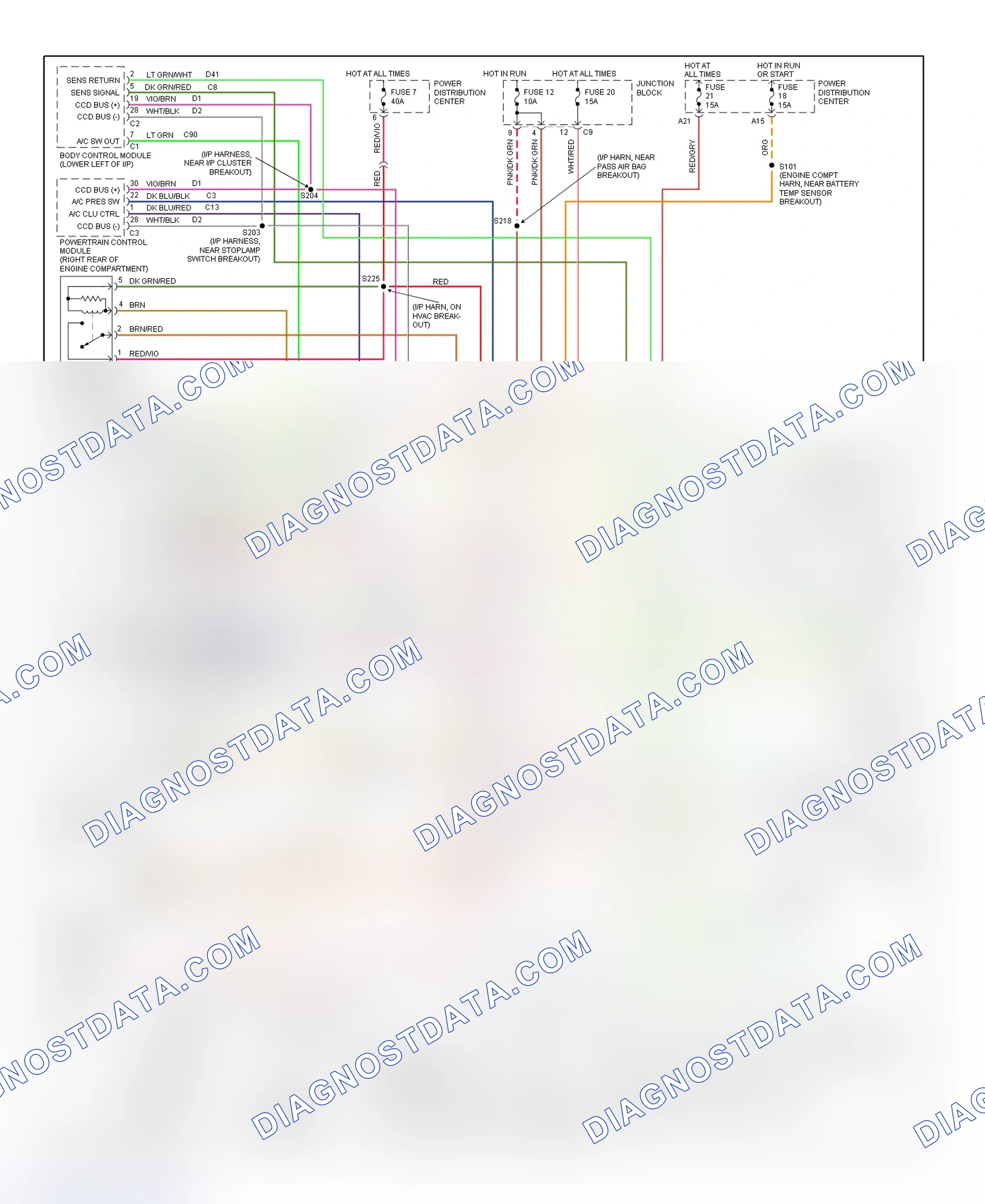 Fig. 9: Heater System Wiring Diagram (Main System)