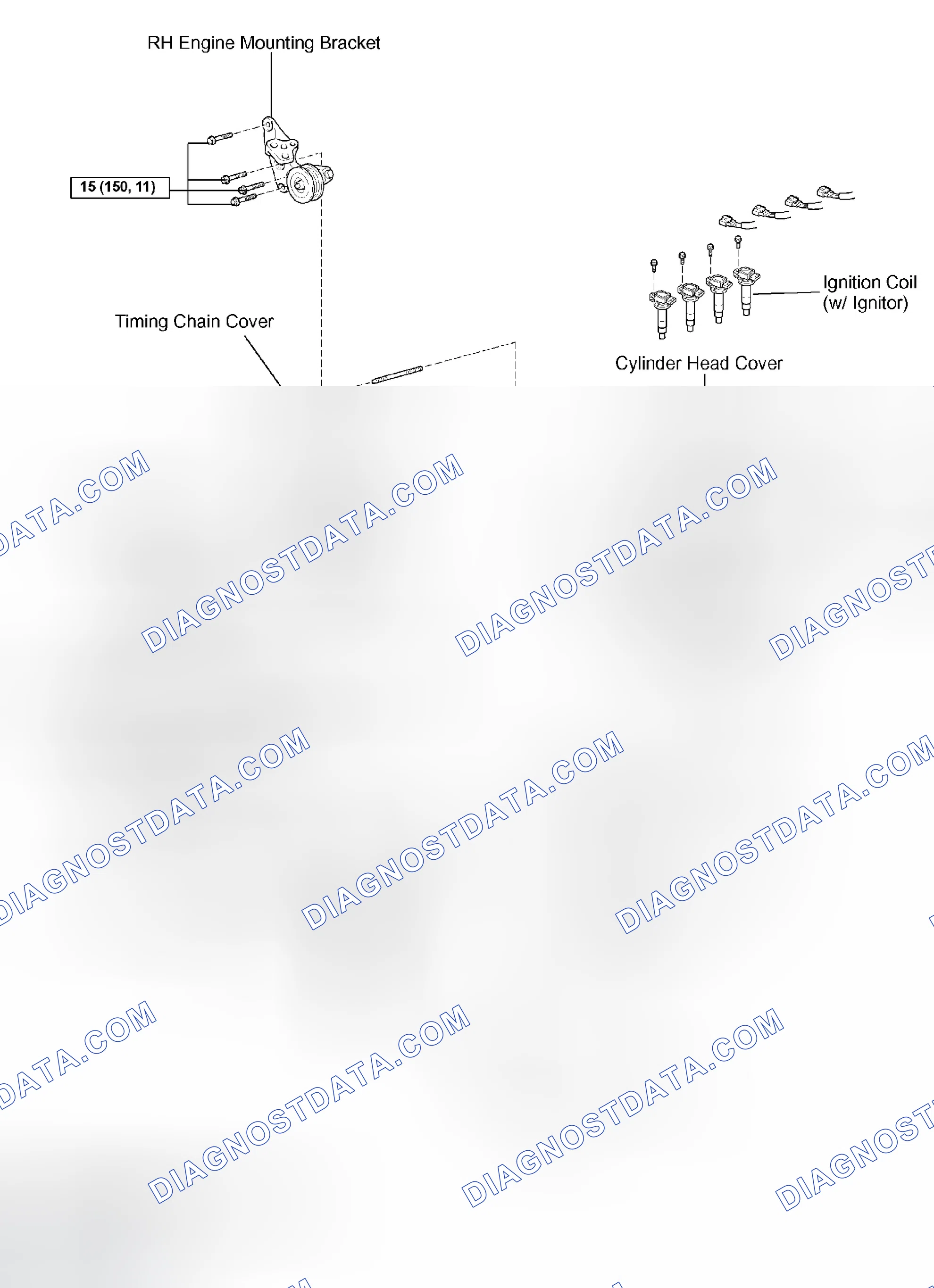 Scheme 8: Identifying Components For Oil Pump Removal And Torque Specifications (2 Of 2)