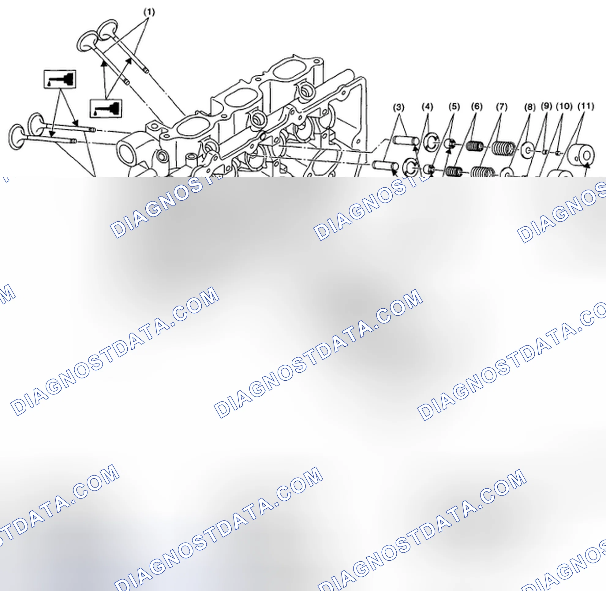 Scheme 491: CYLINDER HEAD AND VALVE ASSEMBLY