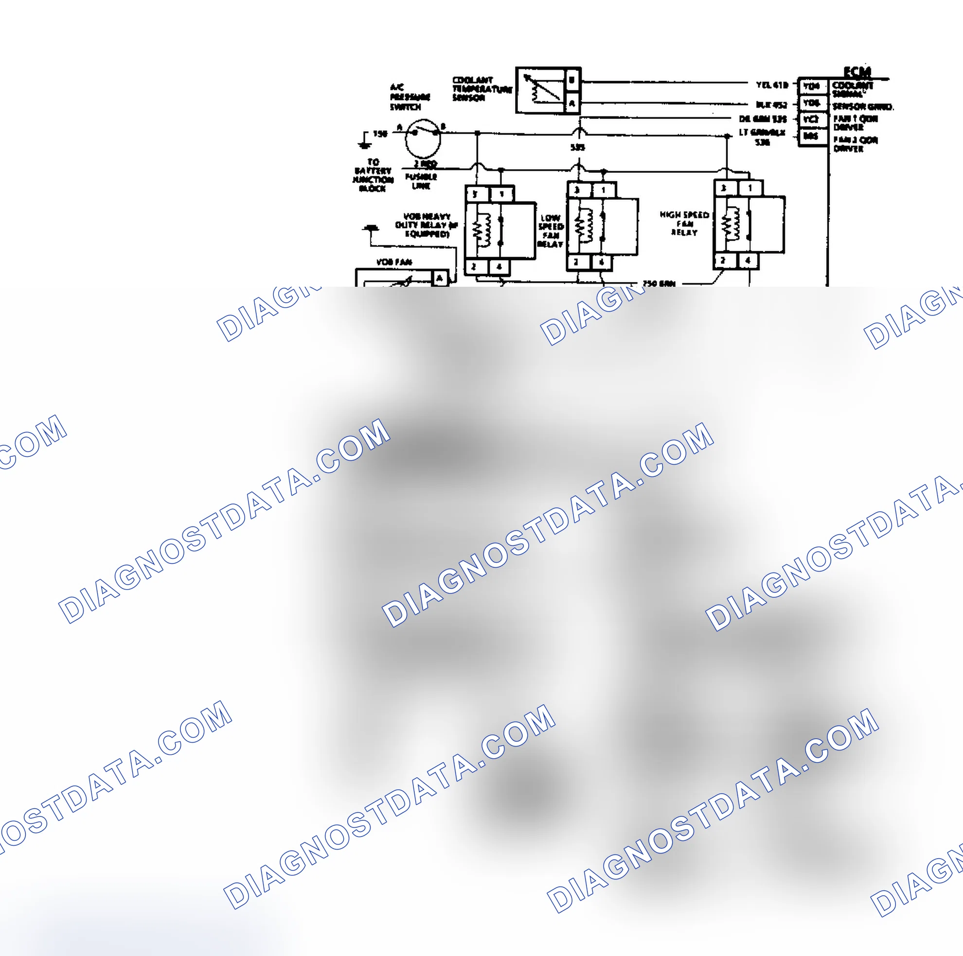 Scheme 541: Chart C12C, Coolant Fan Check