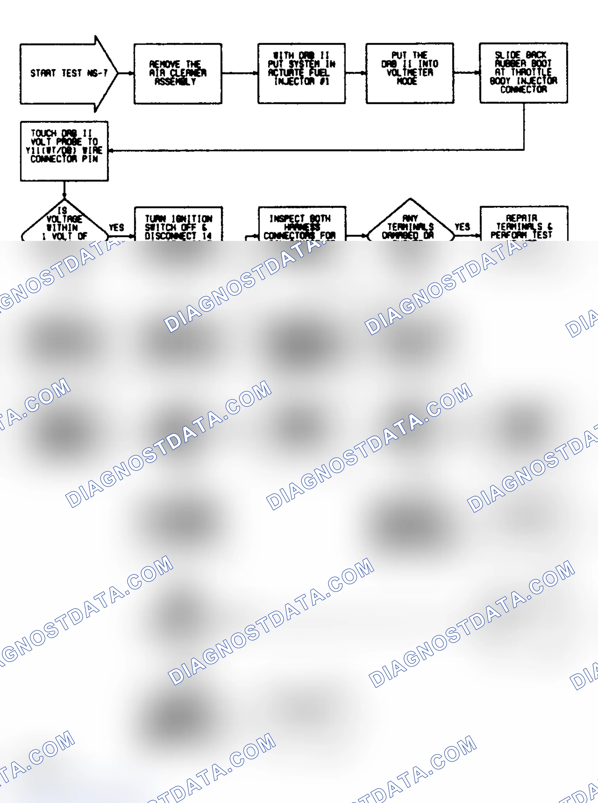 Scheme 54: NS7 (1 of 3) - Injector Driver Circuits Z1 & Y11 & Fuel Injector