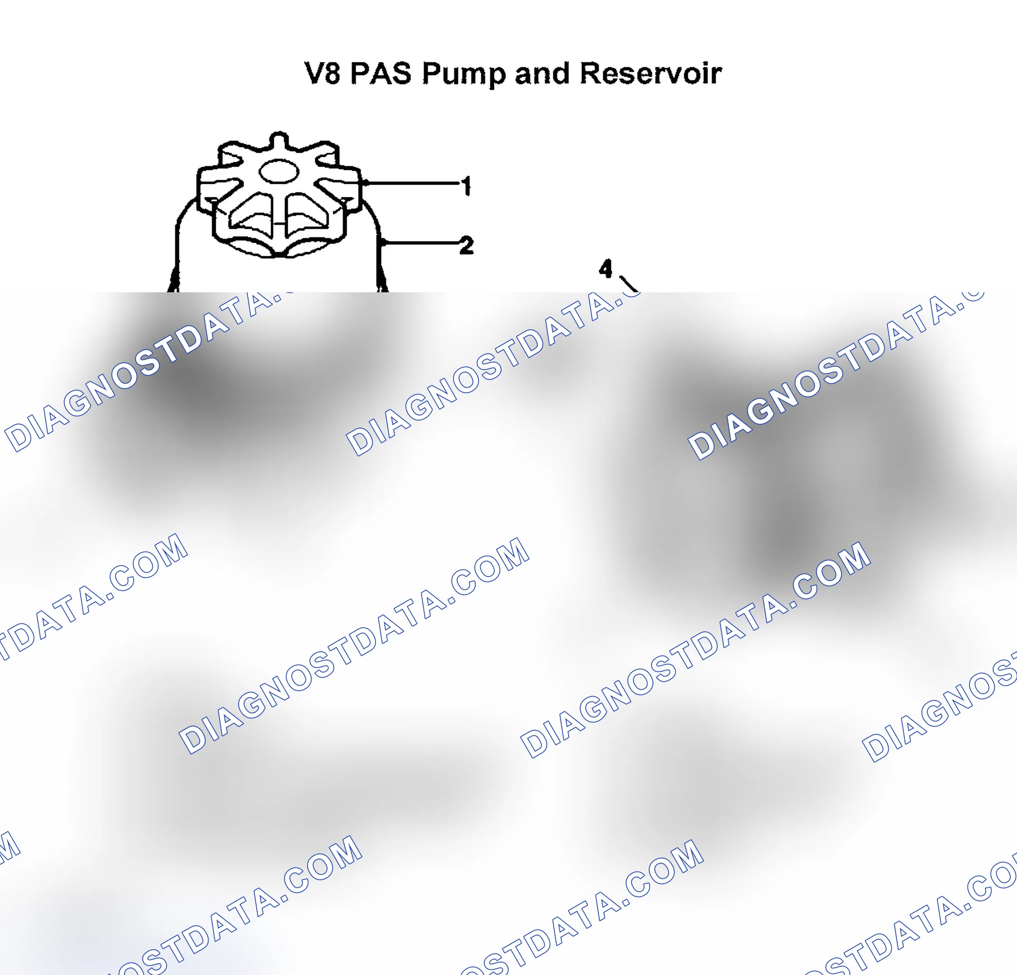 Scheme 14: POWER ASSISTED STEERING (PAS) PUMP & RESERVOIR