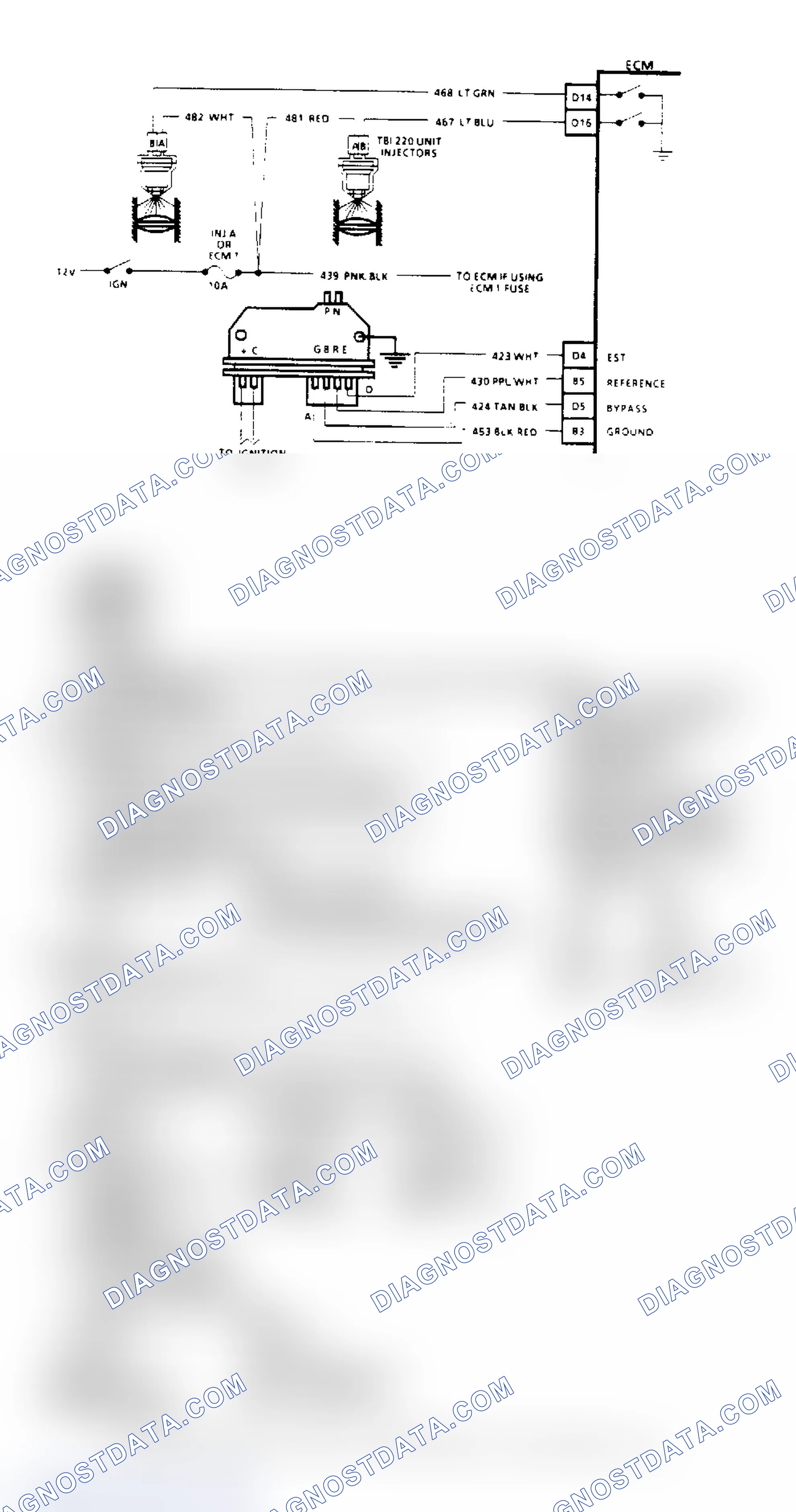 Scheme 57: Chart A4, Injector Circuit Diagnosis (All Other Models)