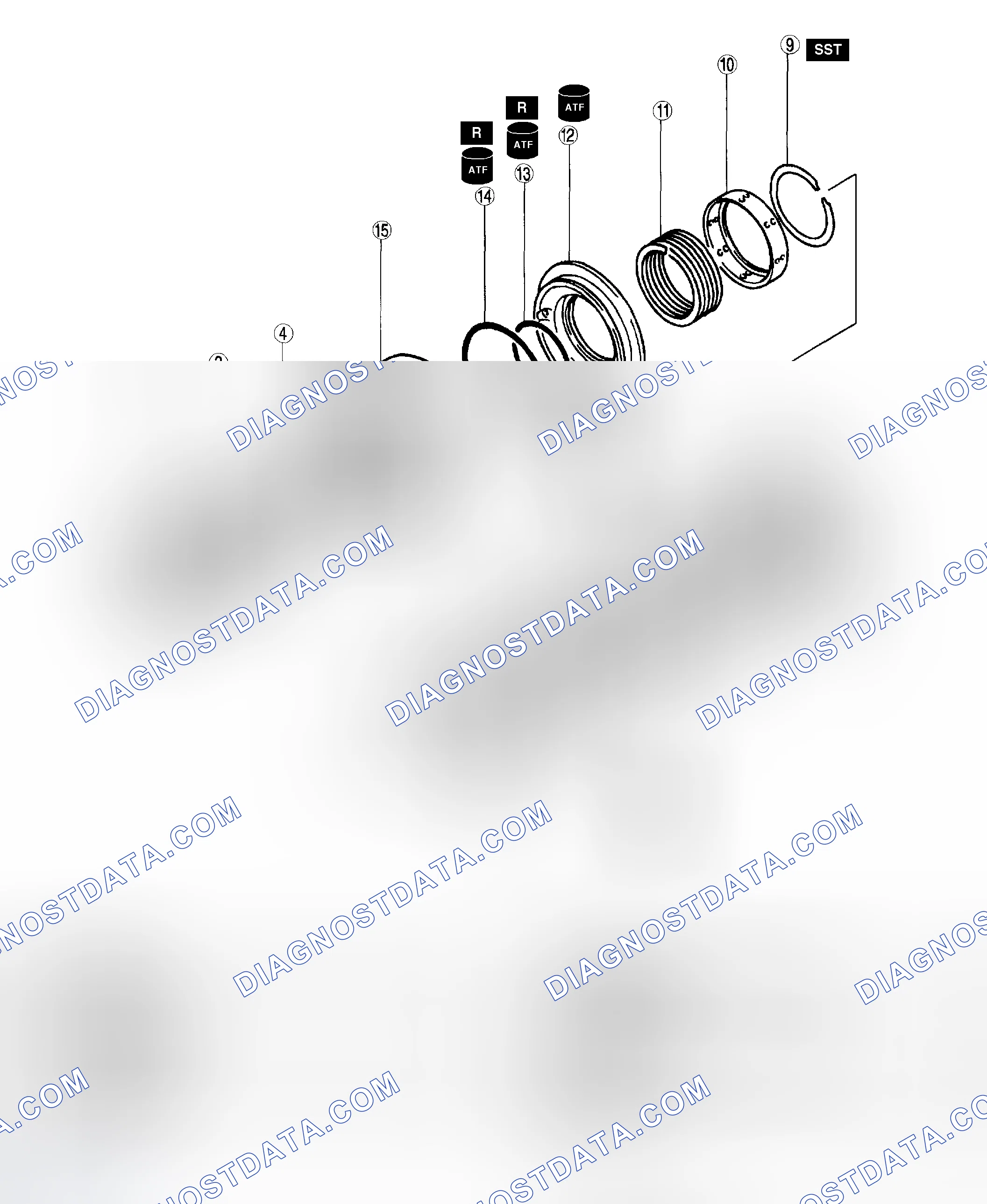Scheme 320: DIRECT CLUTCH DISASSEMBLY