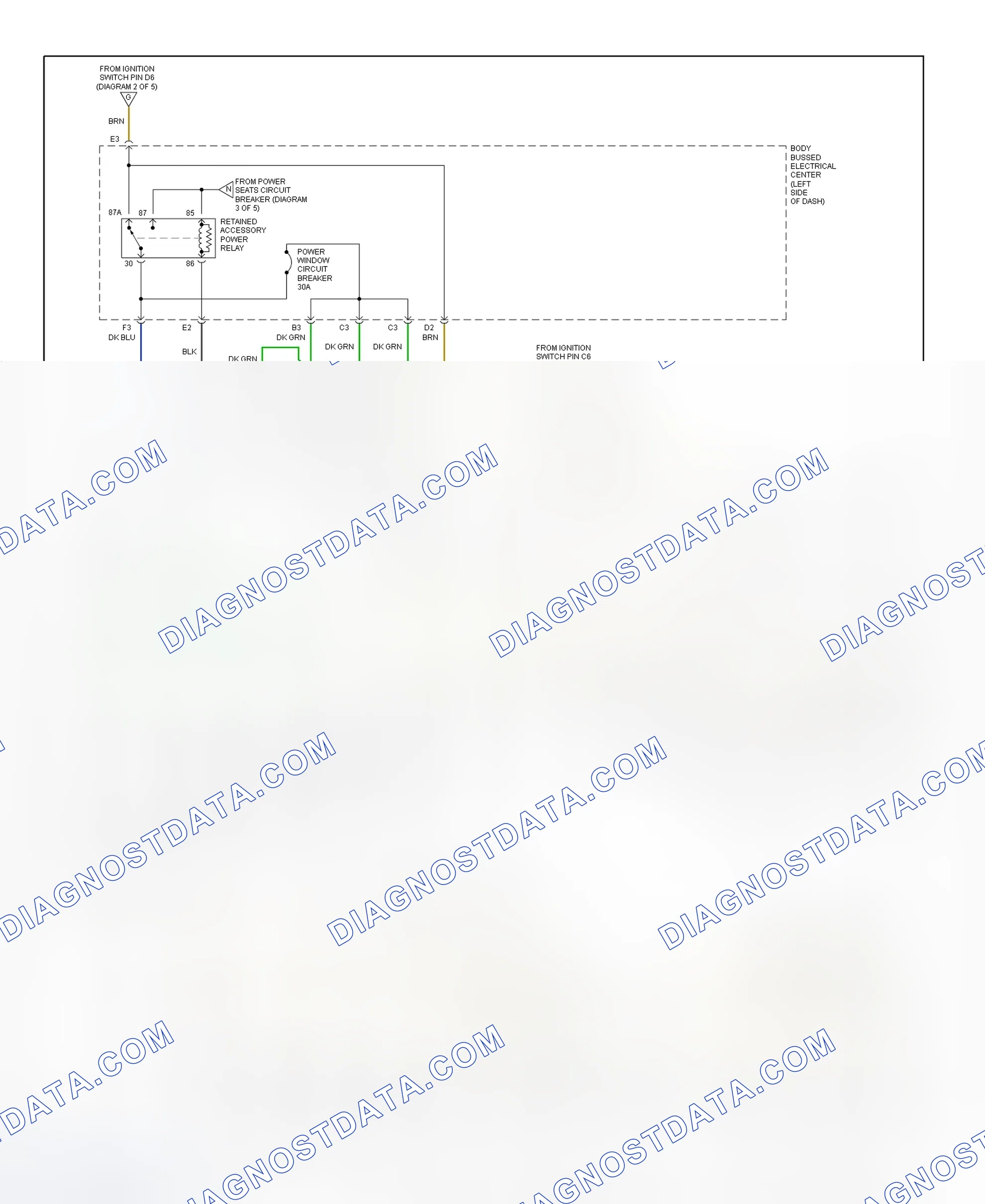 Scheme 6: Power Distribution Wiring Diagram (5 Of 5)
