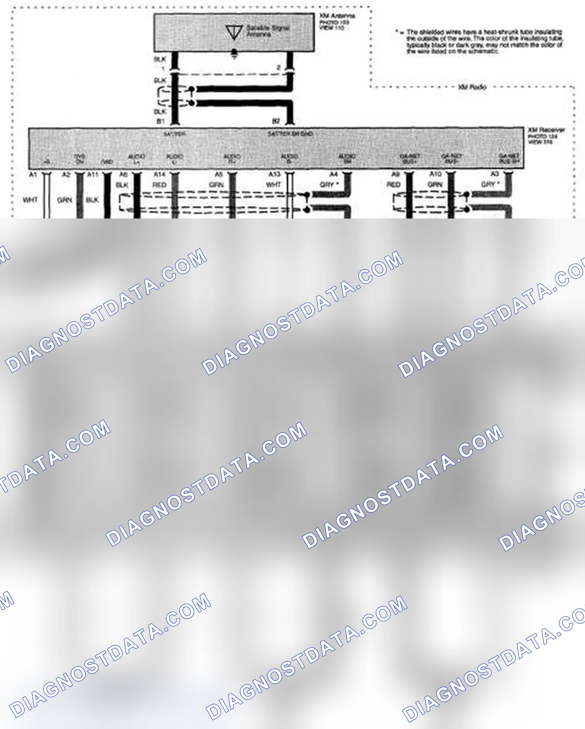 Scheme 296: Audio System Circuit Diagram - Without Navigation (Page 150-3)