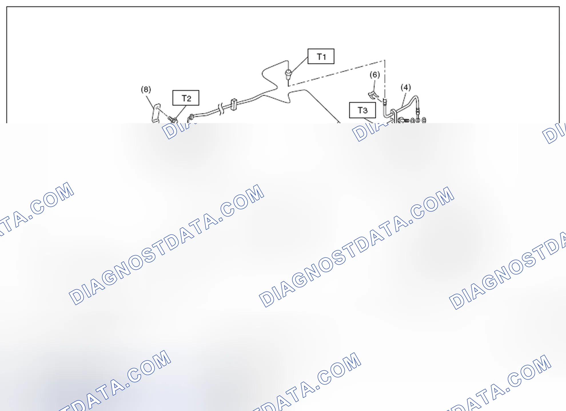 Scheme 14: CENTER AND REAR BRAKE PIPES AND HOSES