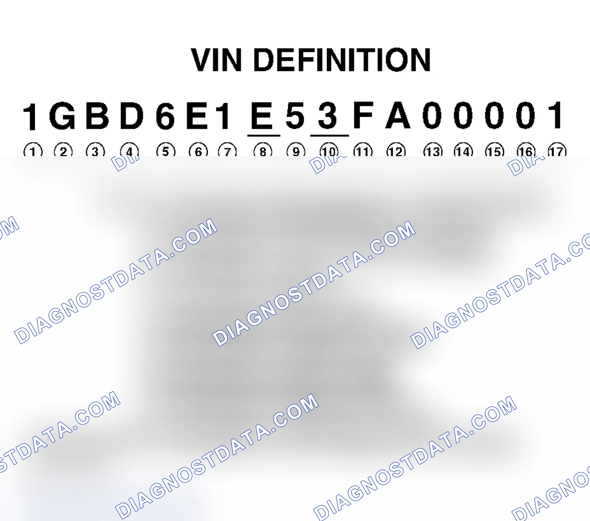 Scheme 1: VEHICLE IDENTIFICATION NUMBER
