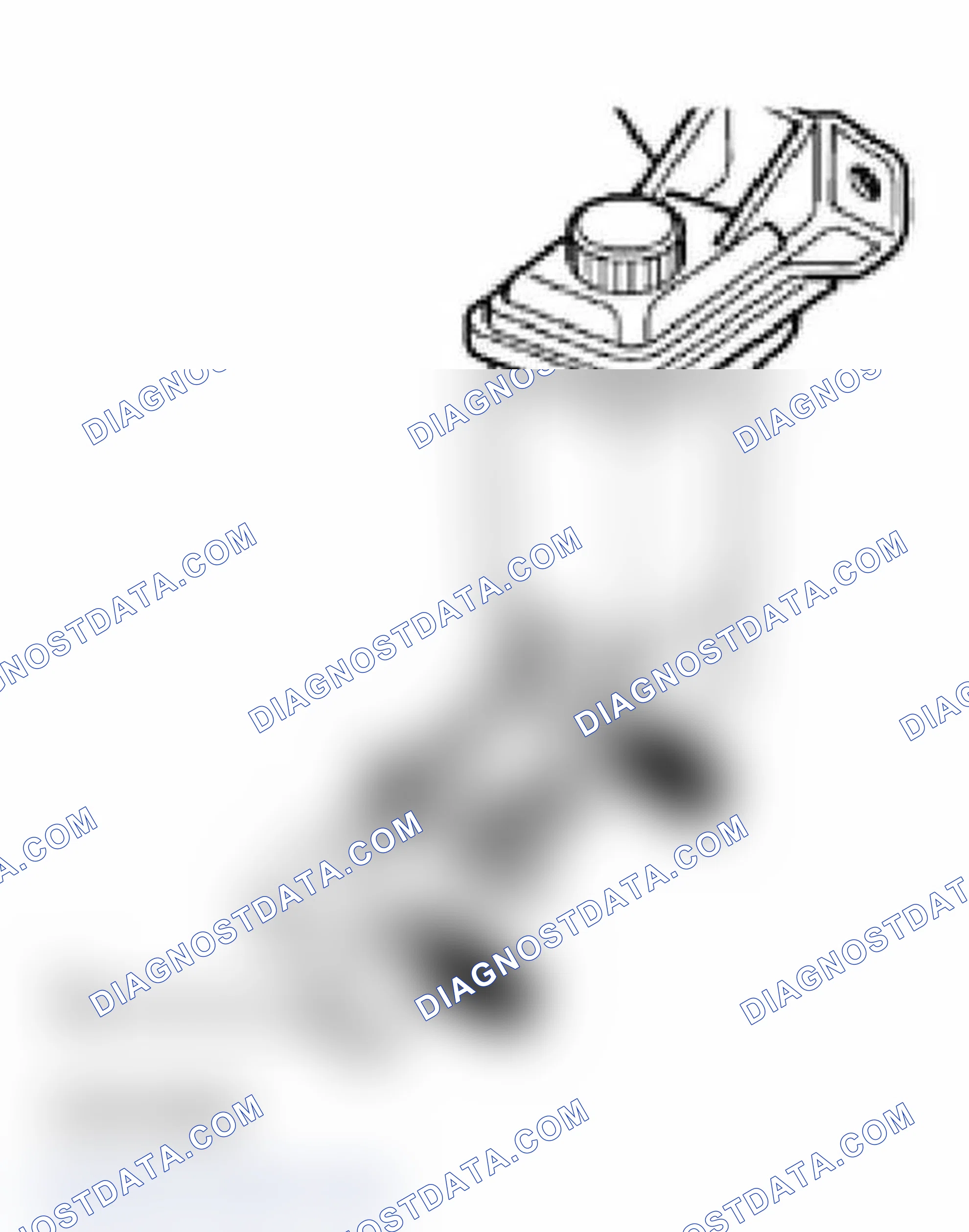 Scheme 14: Installation position, intake hose at power steering fluid reservoir, valid for all engines