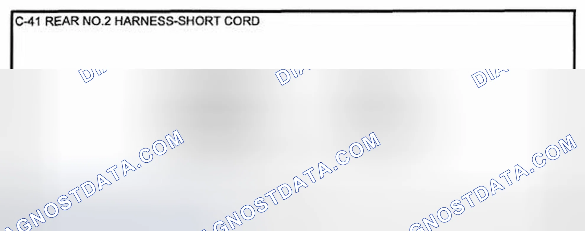 Scheme 64: Identifying Rear No. 2 And Short Chord Harness Connector Terminals (C-41)