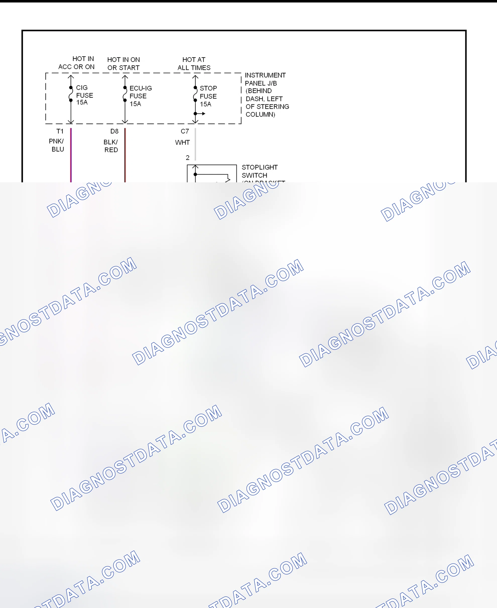 Scheme 299: Shift Interlock System Wiring Diagram (2001 - Toyota Camry Solara)
