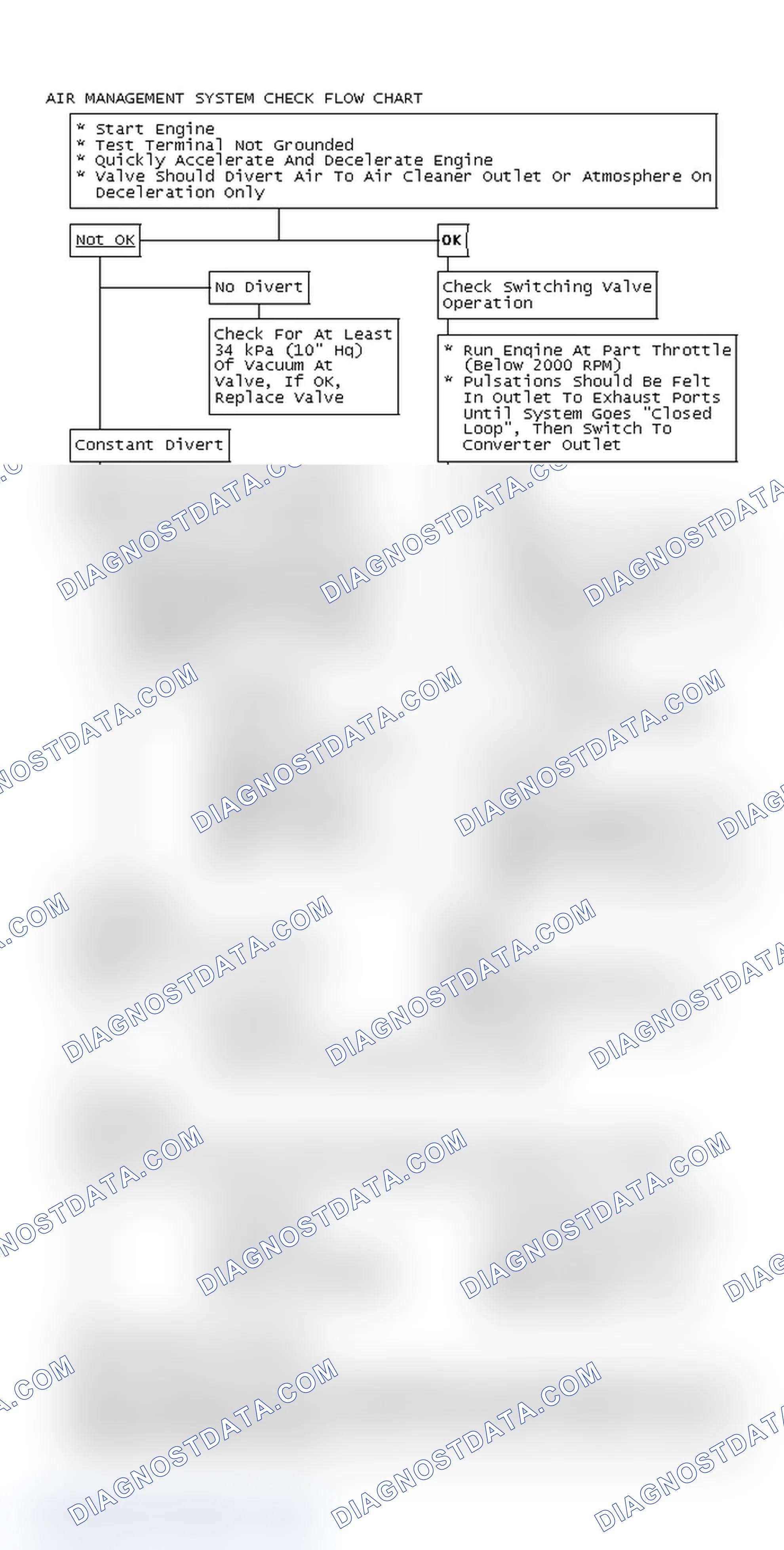Scheme 110: Air Management System Check Flow Chart