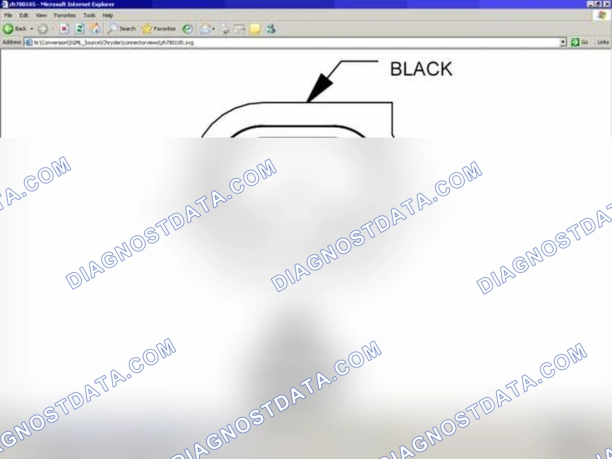 Scheme 124: Electronic Stability Program Brake Pressure Sensor 1 Connector End View