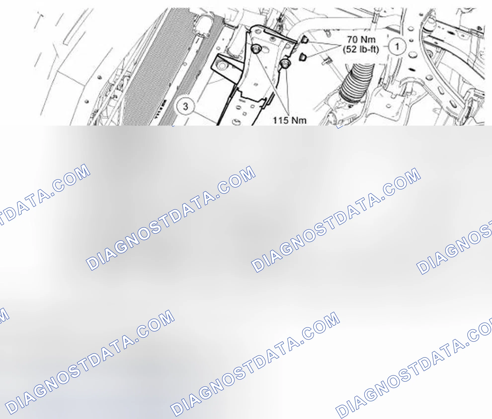 Fig. 7: Identifying Front Crossmember Components