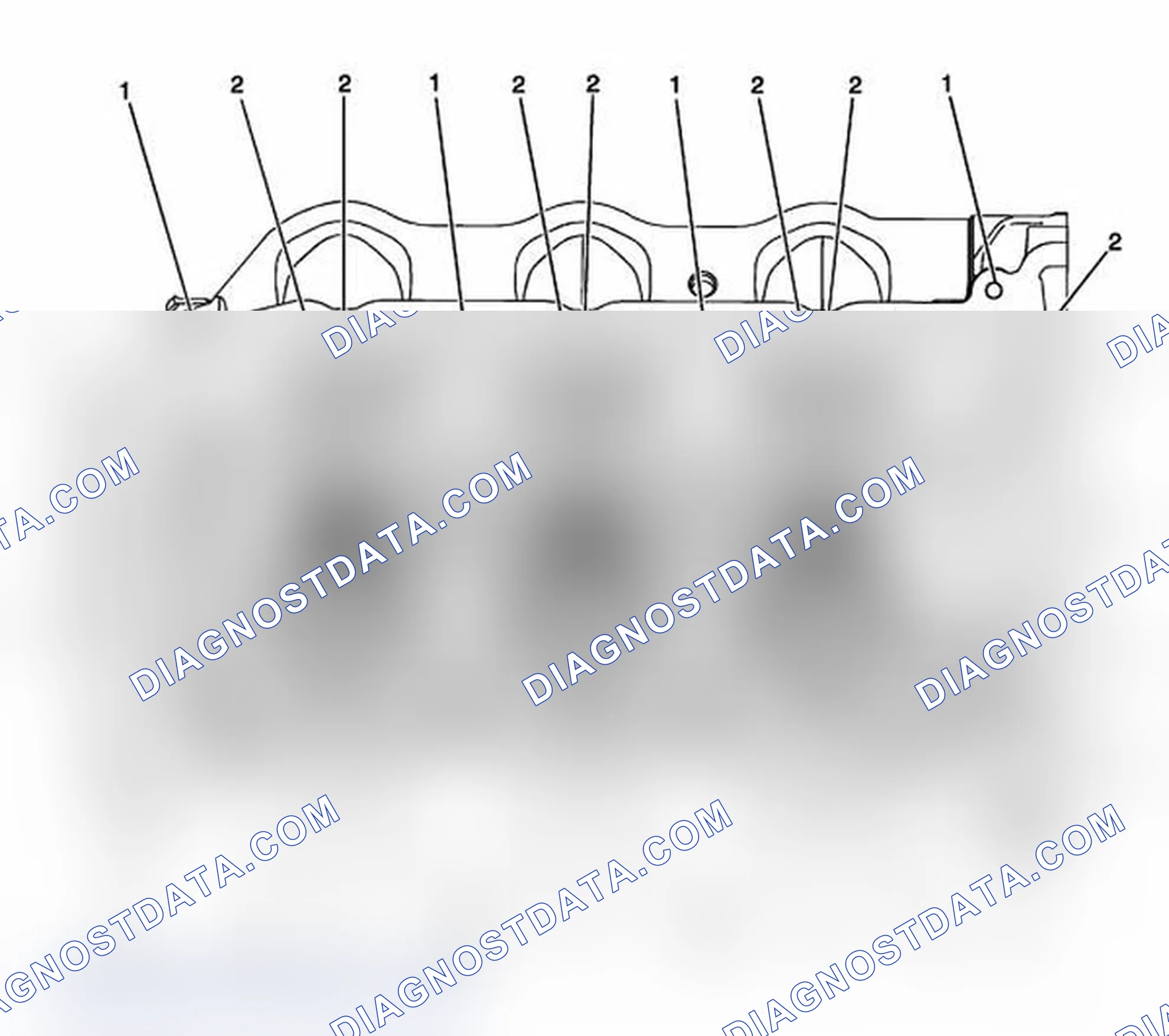 Scheme 62: Right Cylinder Head Camshaft Cover Face