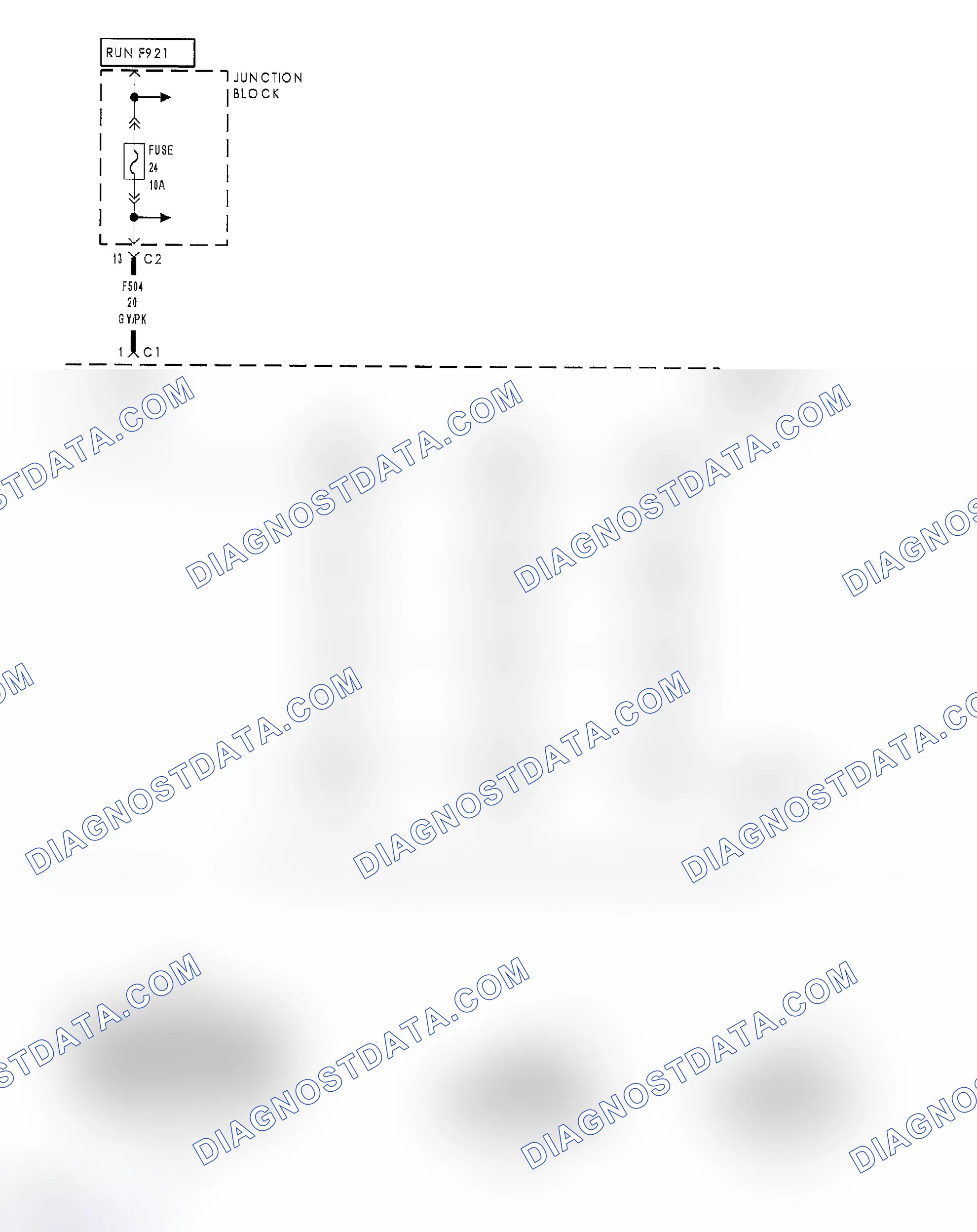 Scheme 219: B102F-REAR BLEND REQUEST INPUT CIRCUIT HIGH (MTC)