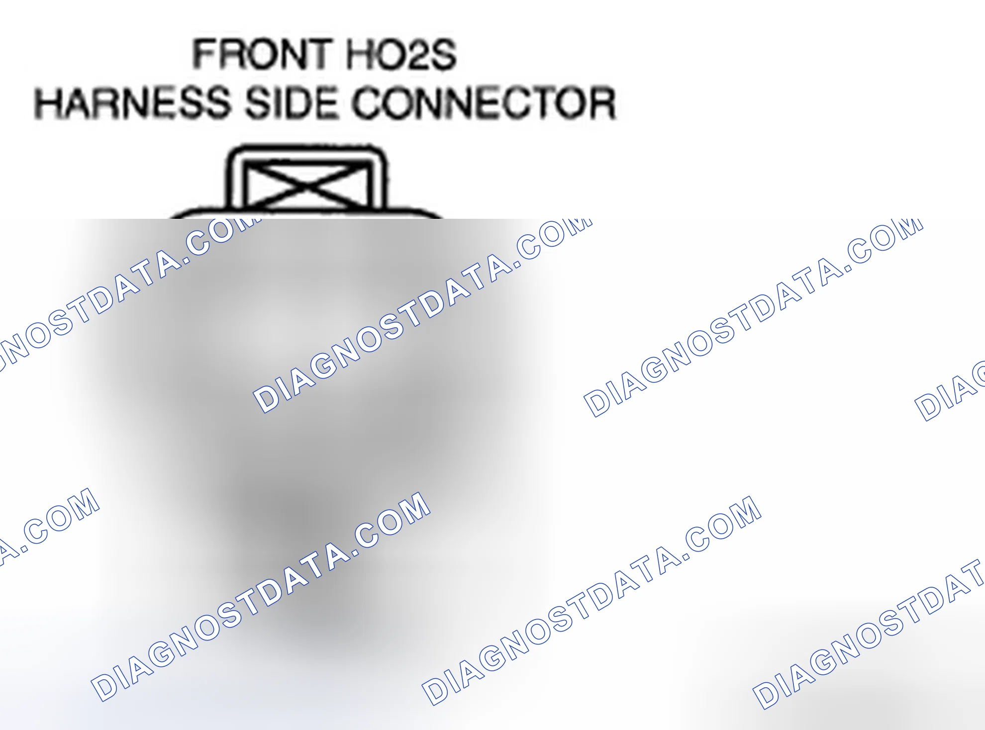 Scheme 96: Front HO2S circuit open/short inspection (sensor)