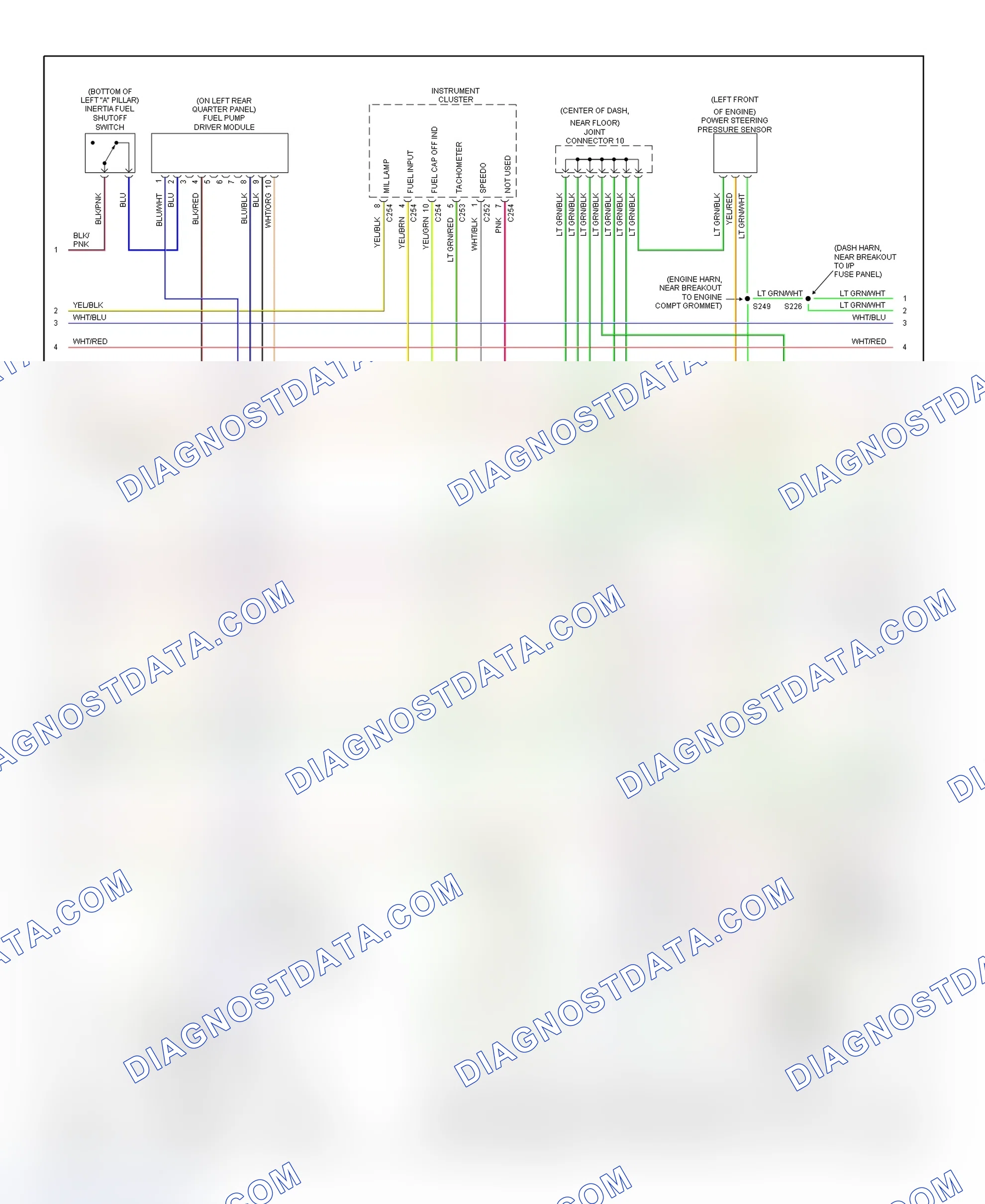 Scheme 62: PCM Wiring Diagram (Escort ZX2 - 2.0L - 2 Of 3)