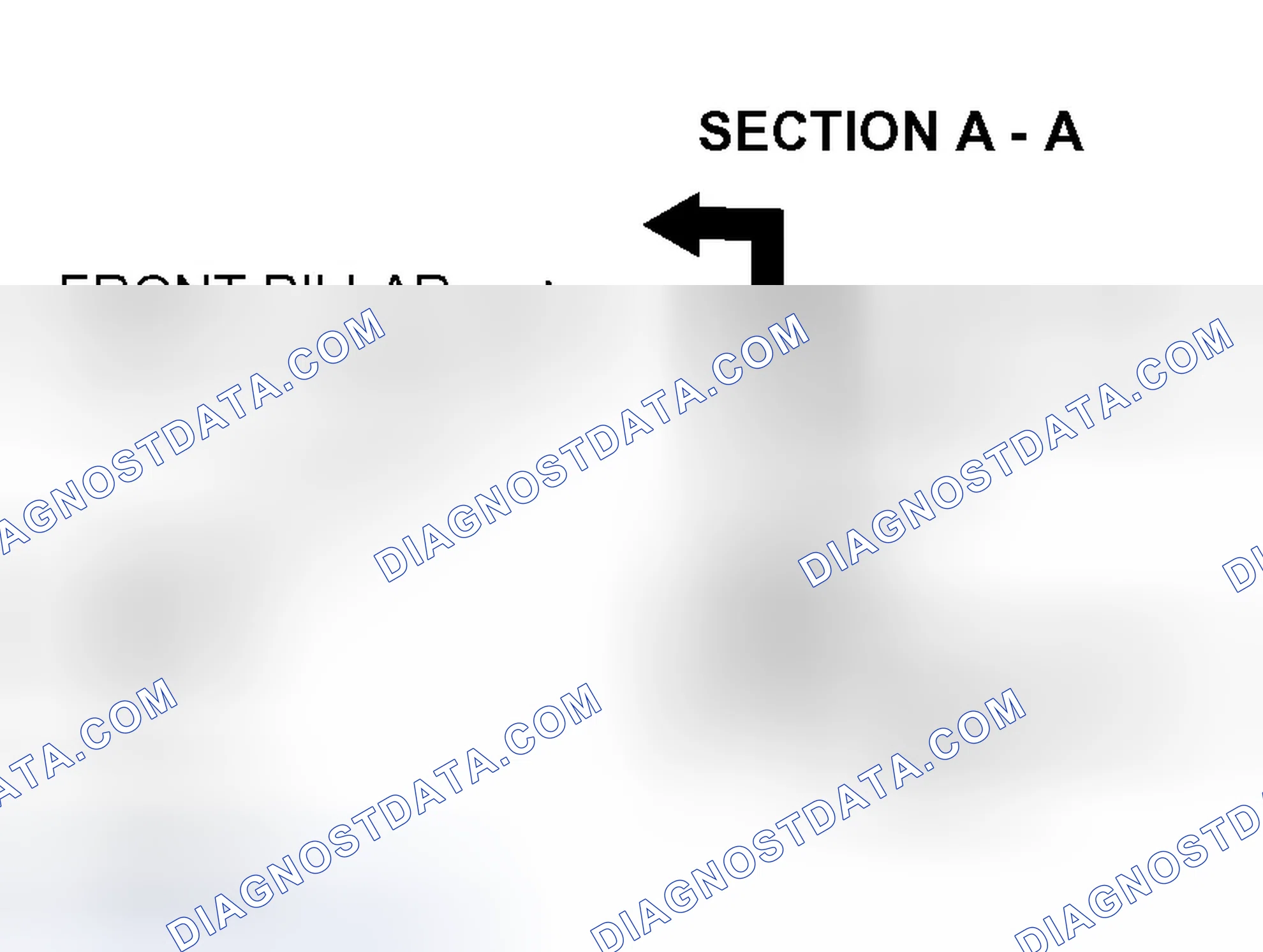 Scheme 24: << A >> FRONT PILLAR TRIM REMOVAL