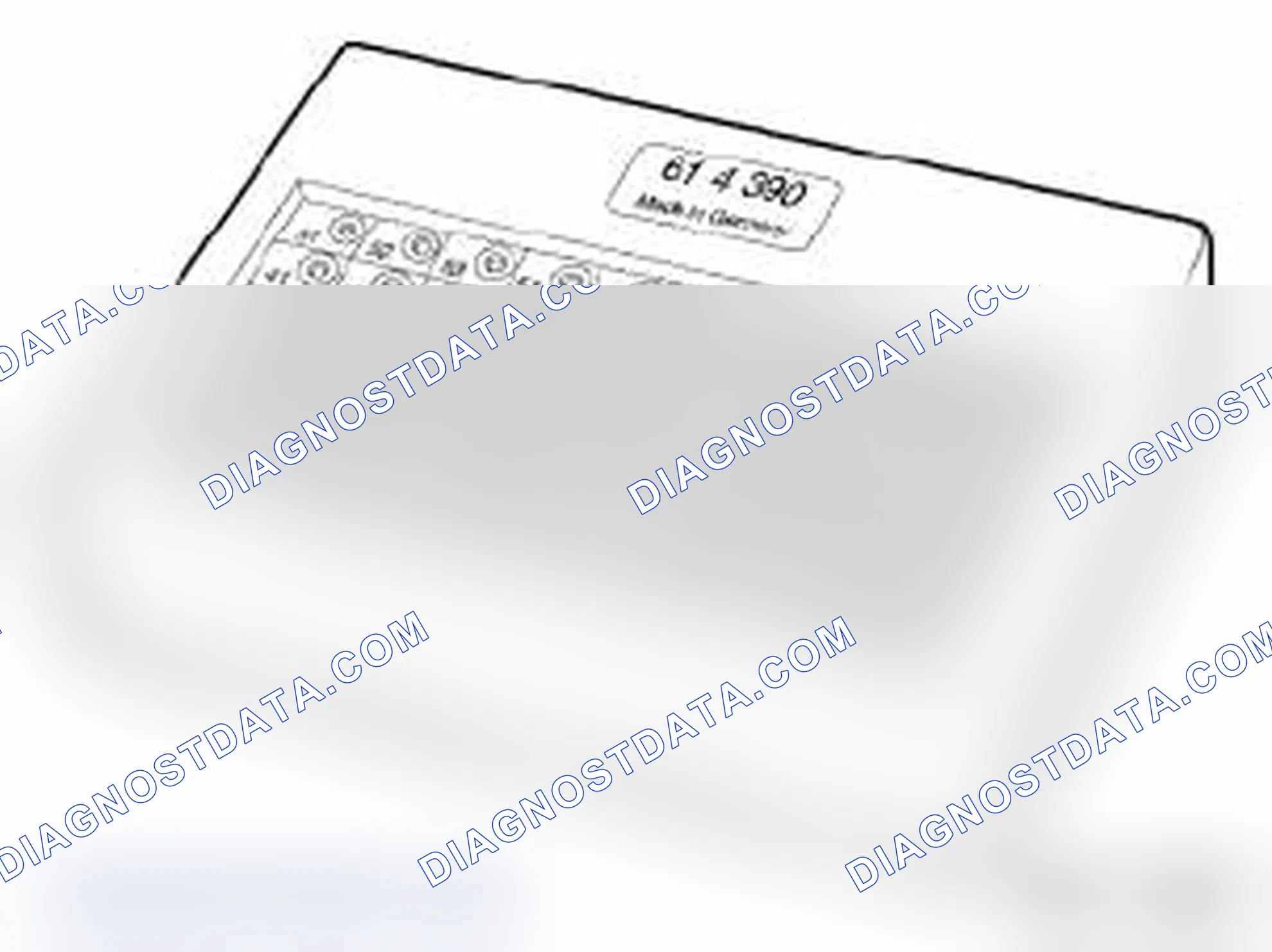 Scheme 1074: 61 4 390 Measuring box, 60-pin
