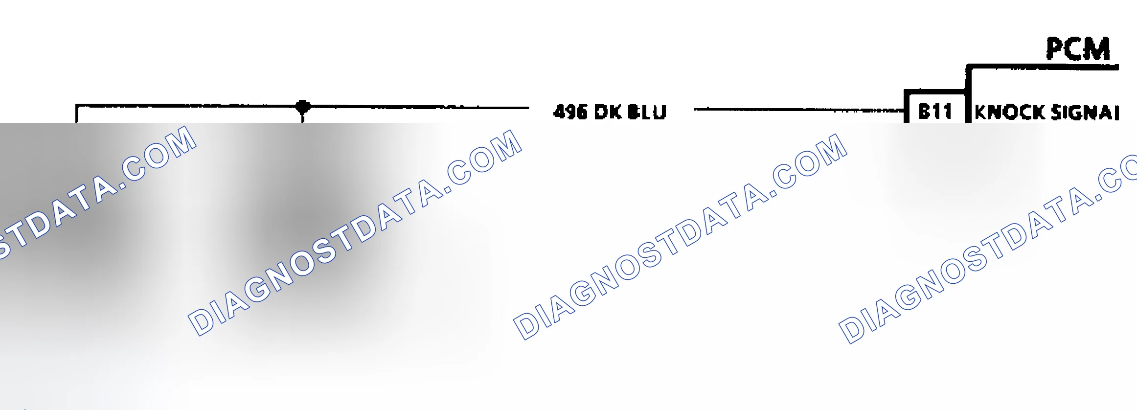 Scheme 121: Code 43 Schematic (Dual Sensors) Knock Sensor W/O Spark Module