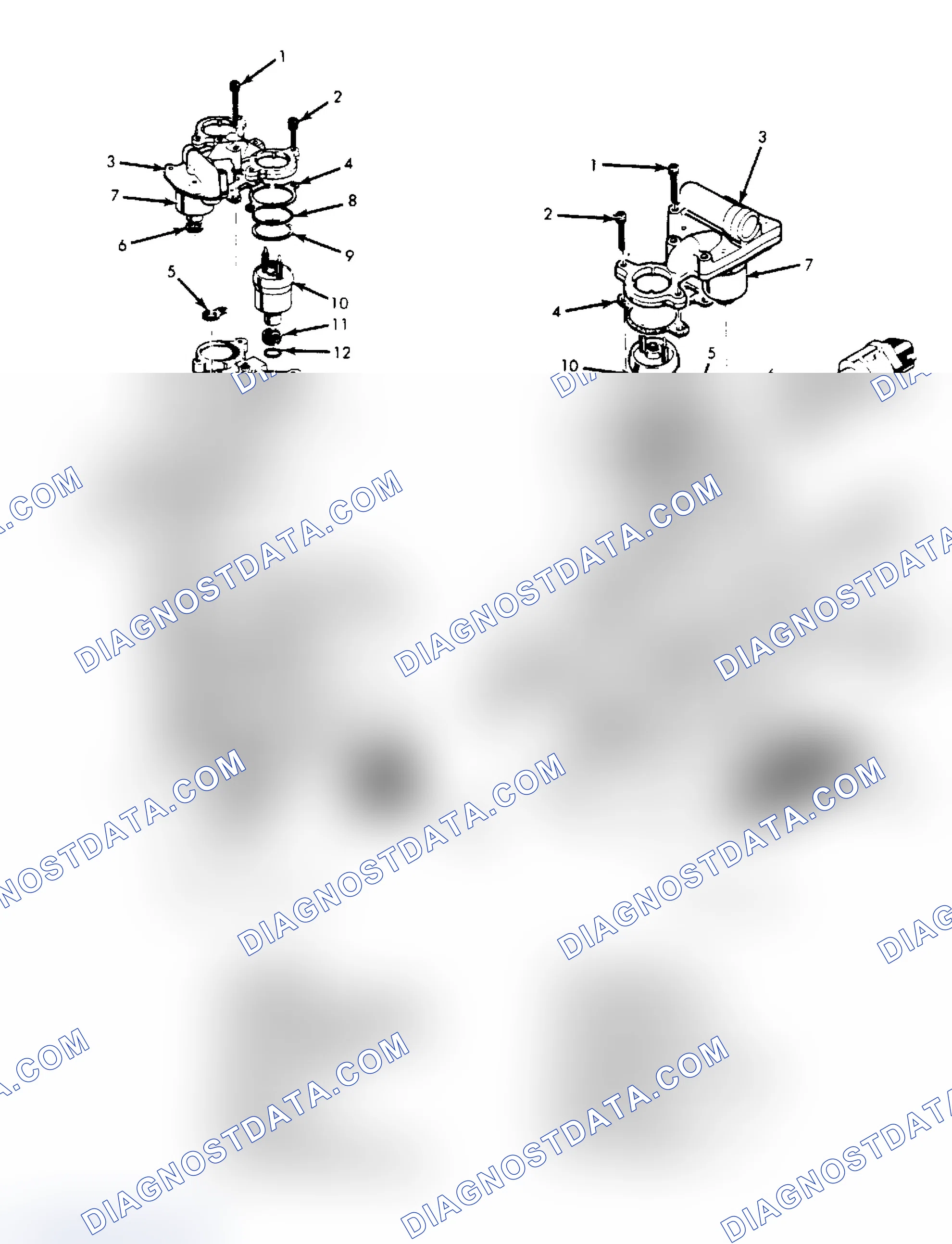 Scheme 56: Exploded View of Throttle Body Assembly