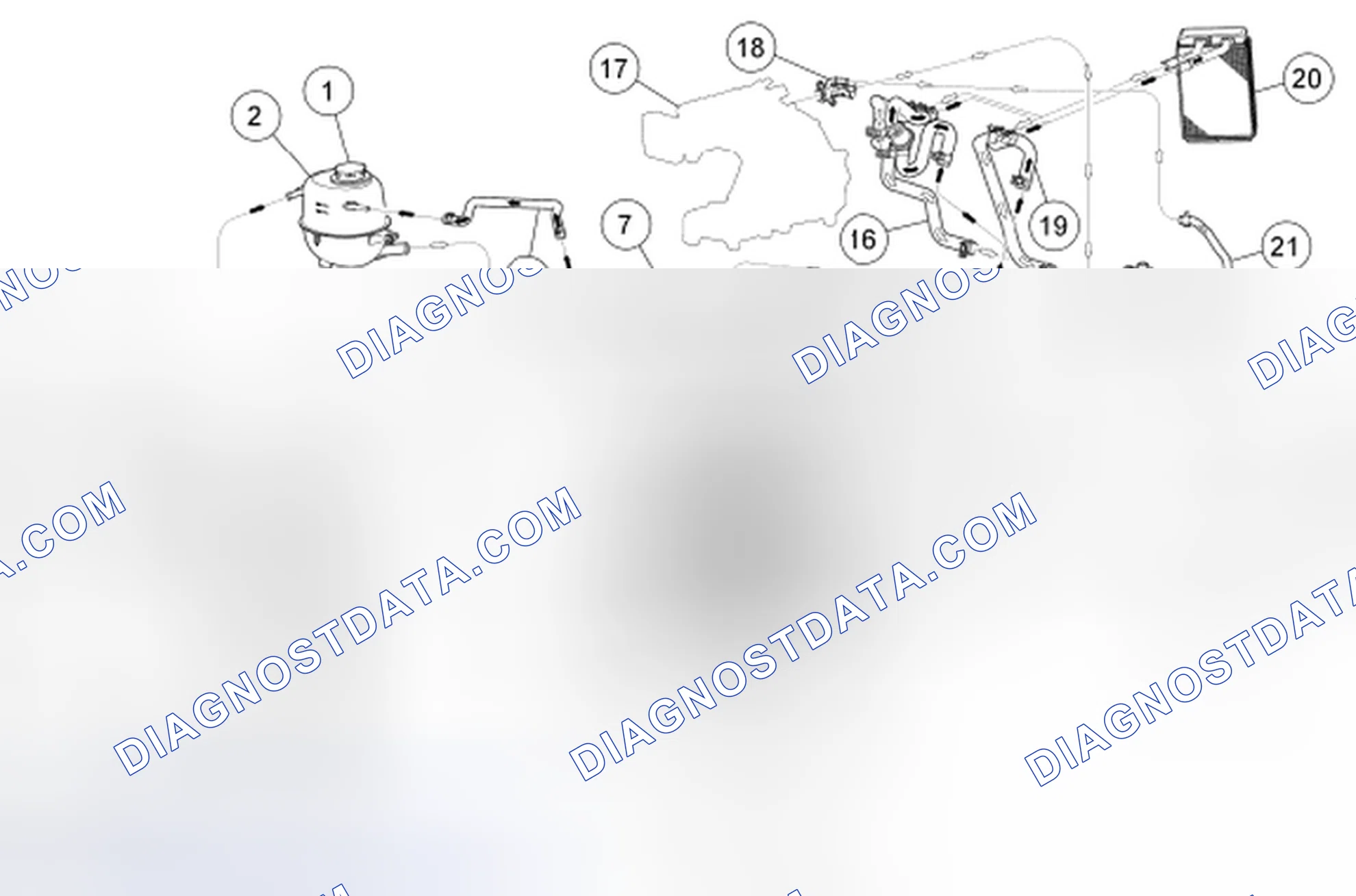 Scheme 30: Coolant Flow Diagram, 2.3L