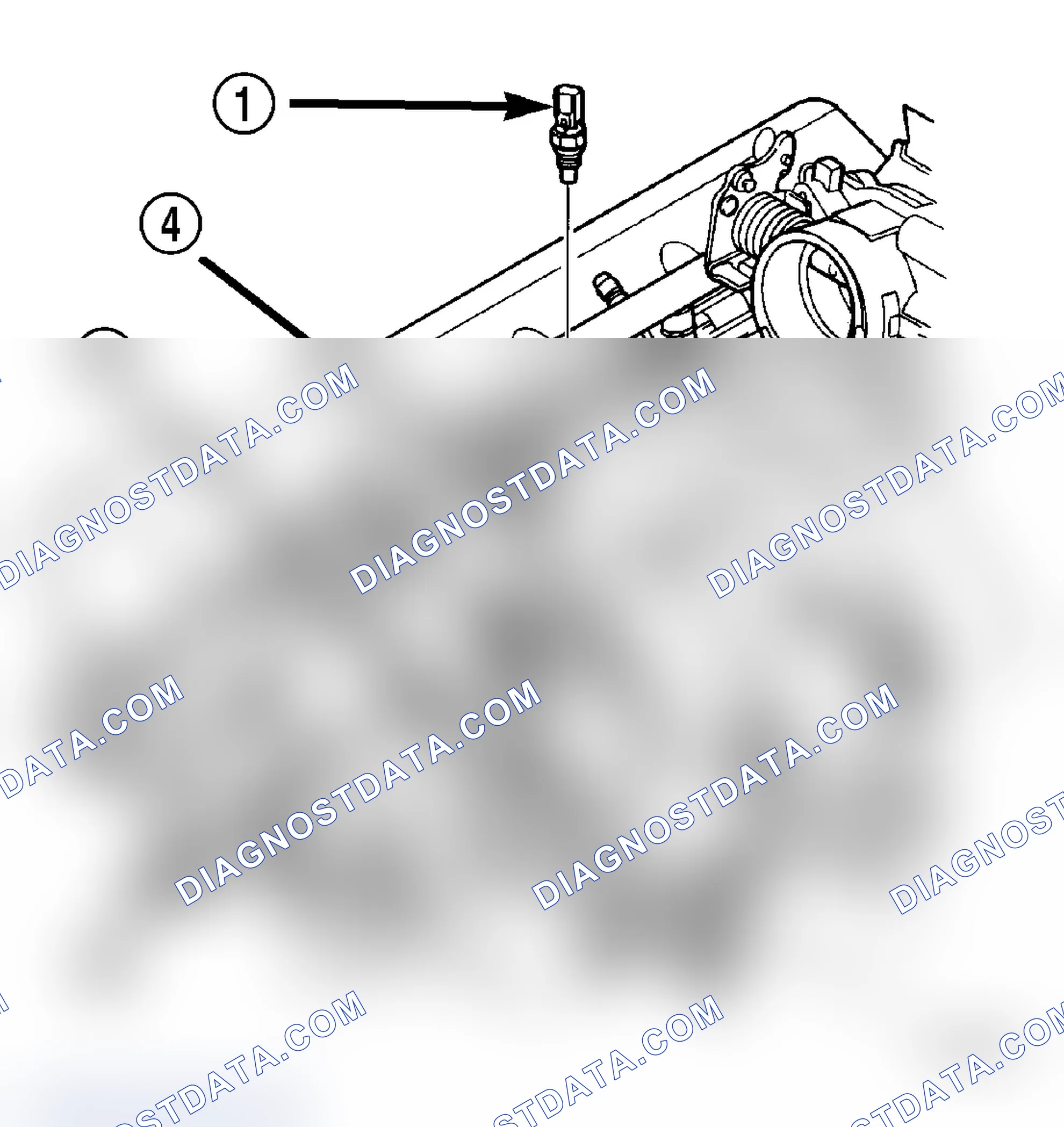 Scheme 13: ENGINE COOLANT TEMPERATURE SENSOR - INSTALLATION - 4.7L