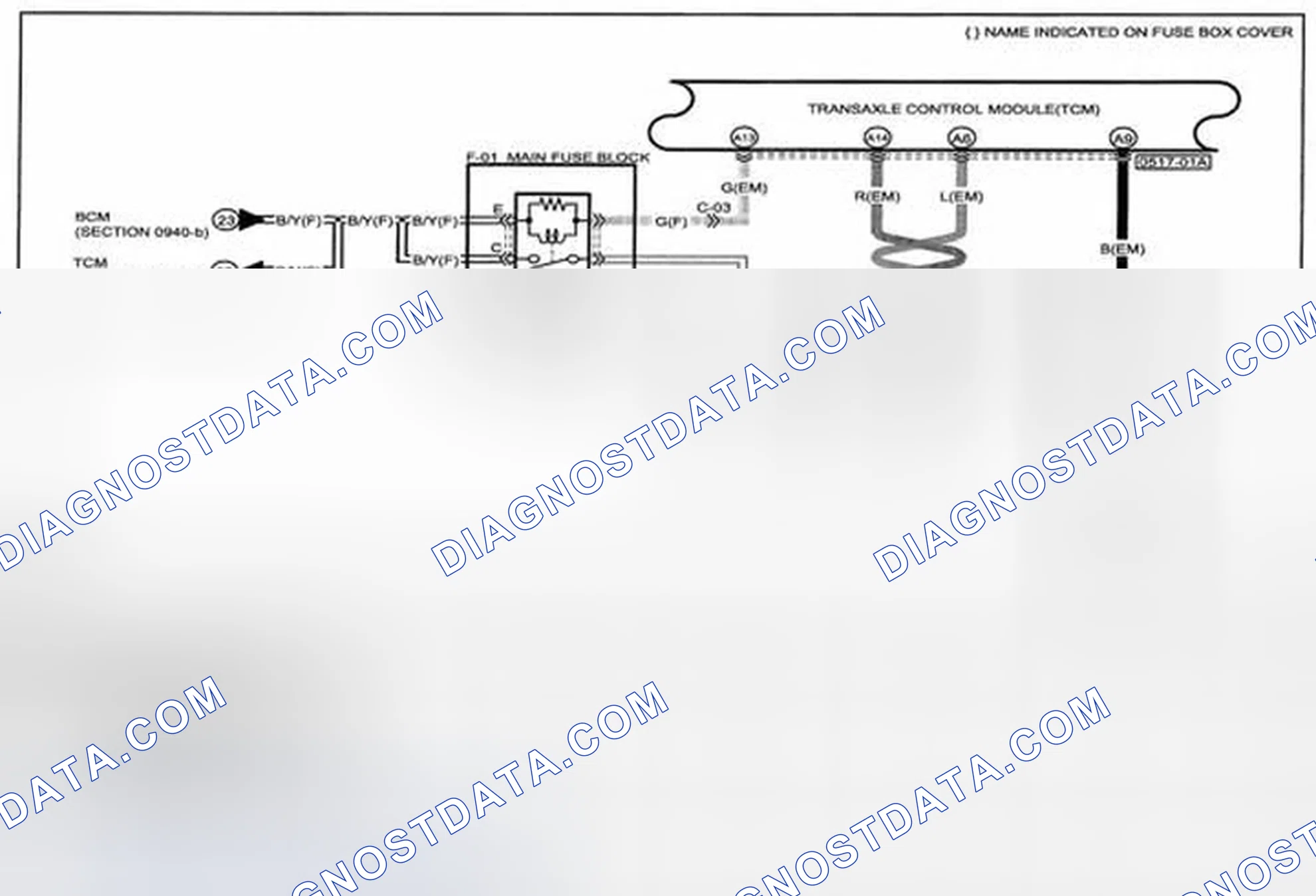 Scheme 128: Automatic Transaxle Control System Wiring Diagram - 0517-B (1 Of 2)