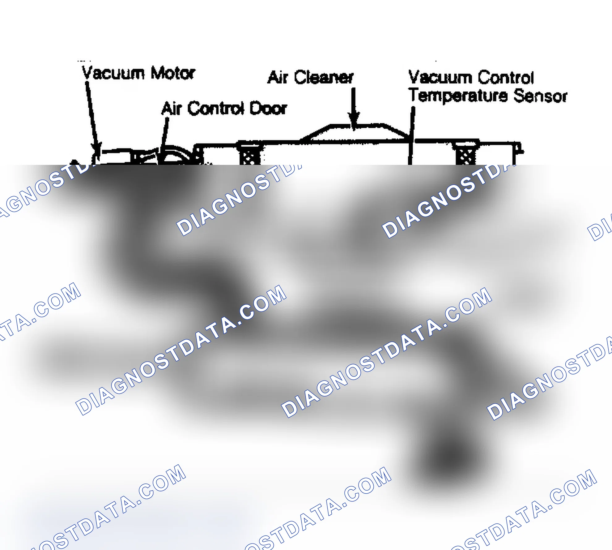 Scheme 258: Thermostatic Air Cleaner Assembly Showing Air Flow into Carburetor