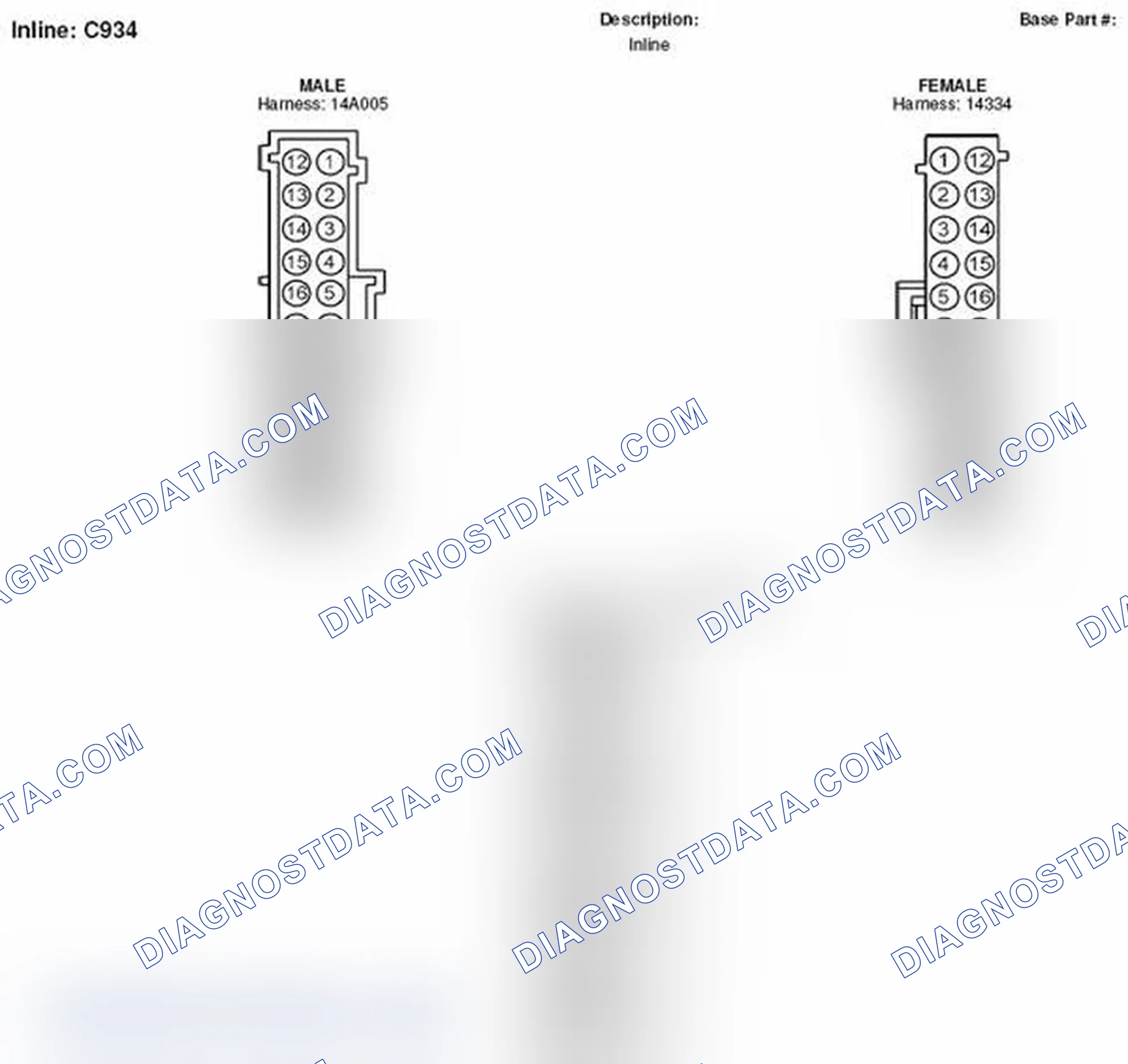 Scheme 185: Inline Connector End View (C934)