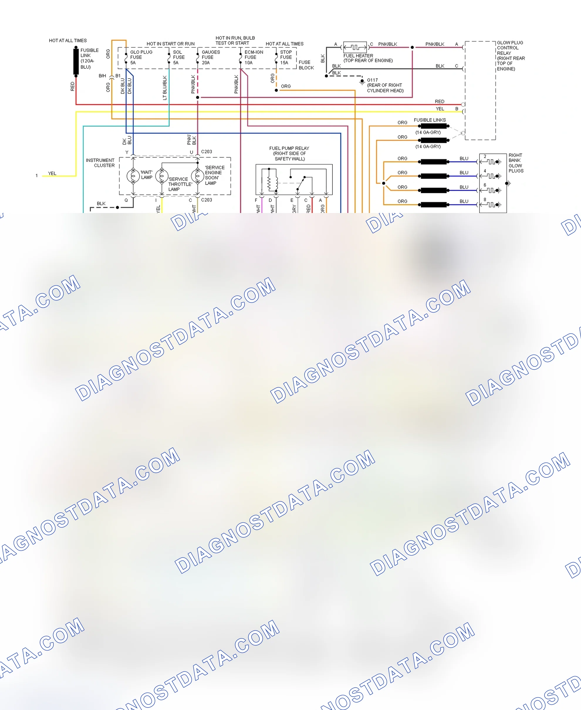 Scheme 387: Wiring Diagram For Blazer, Pickup, Sierra, Suburban & Yukon With M/T (2 Of 2)