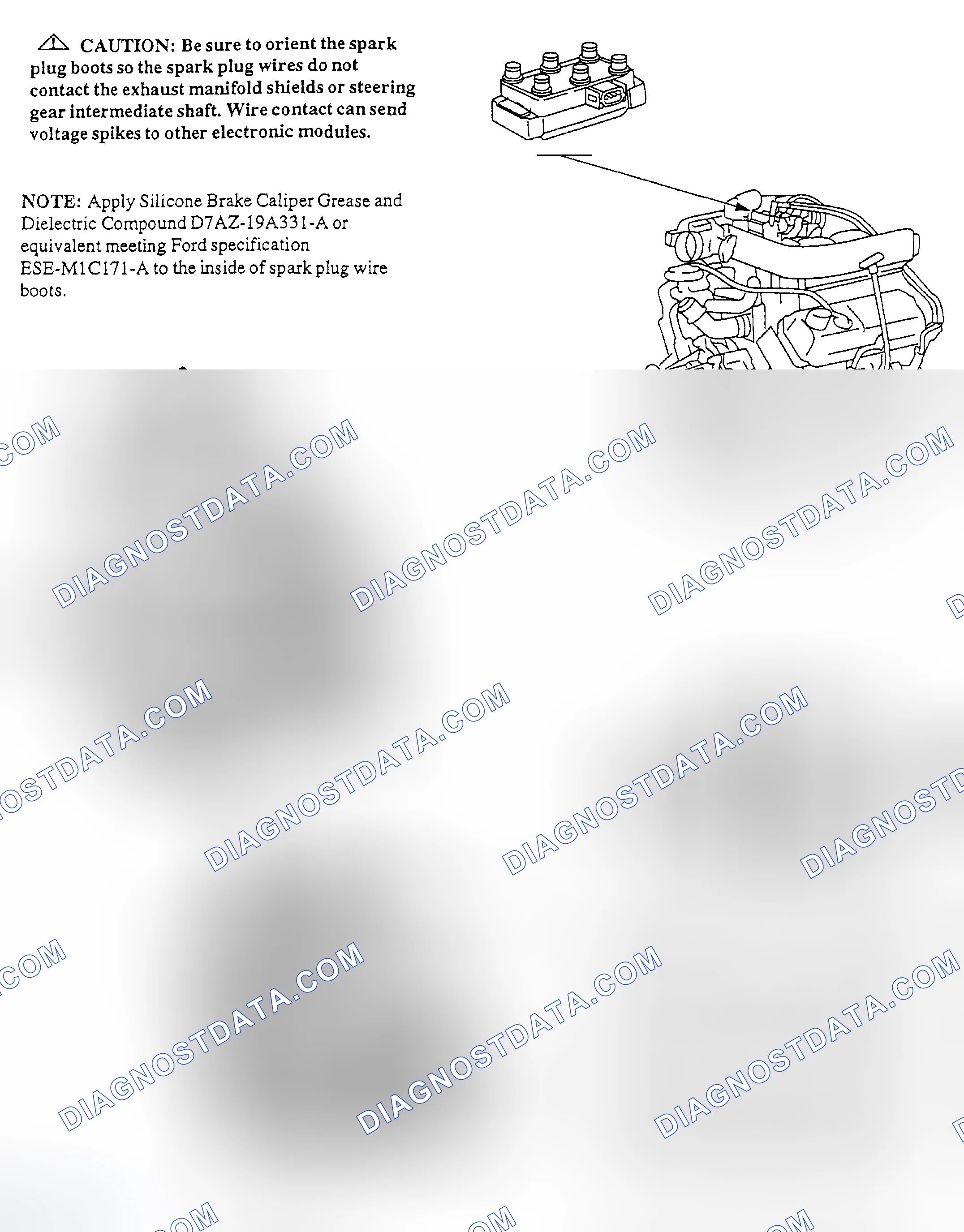 Scheme 13: Spark Plug Wire Routing (4.2L)