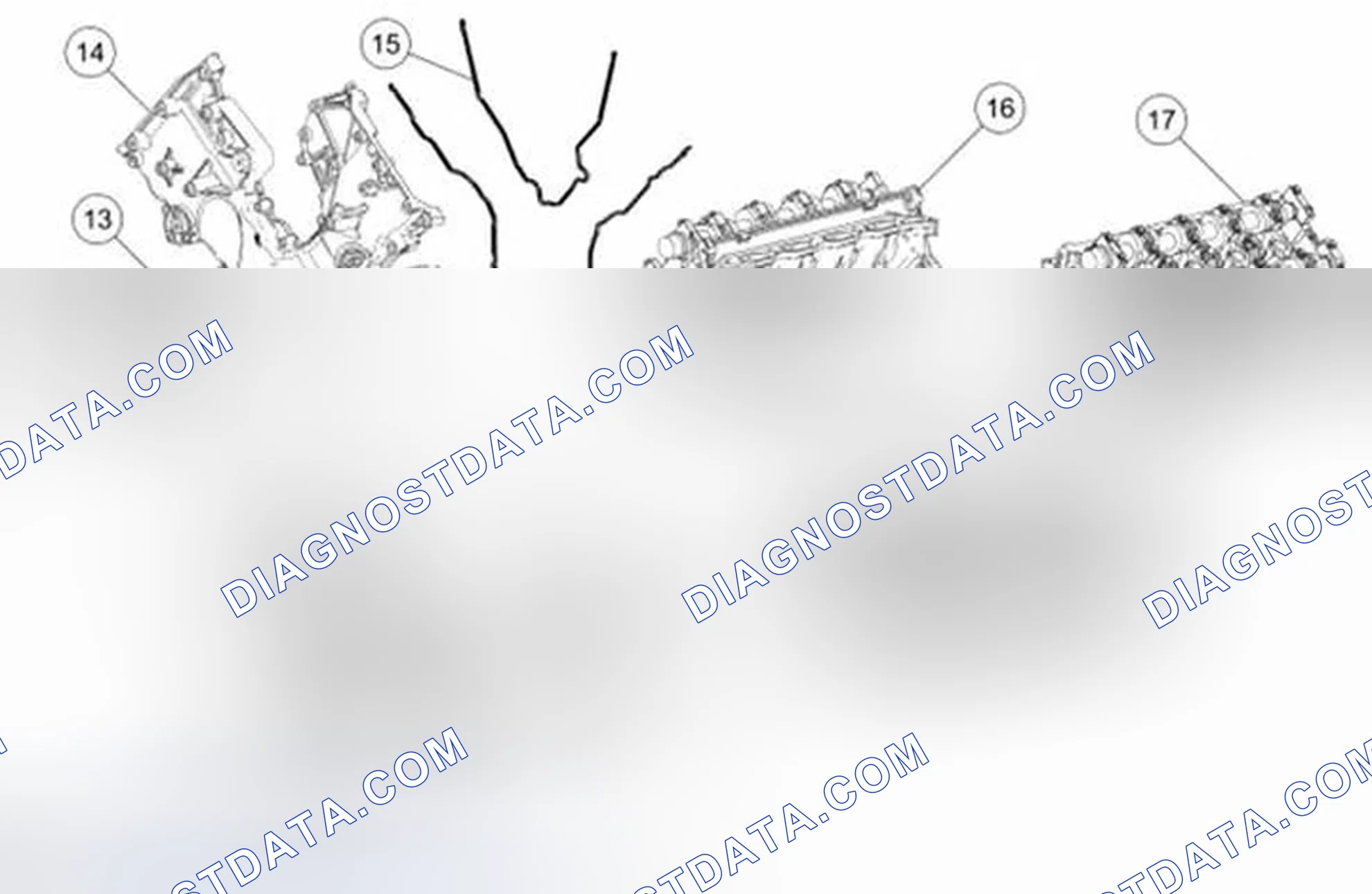 Scheme 1835: Timing Drive Components and Cylinder Heads