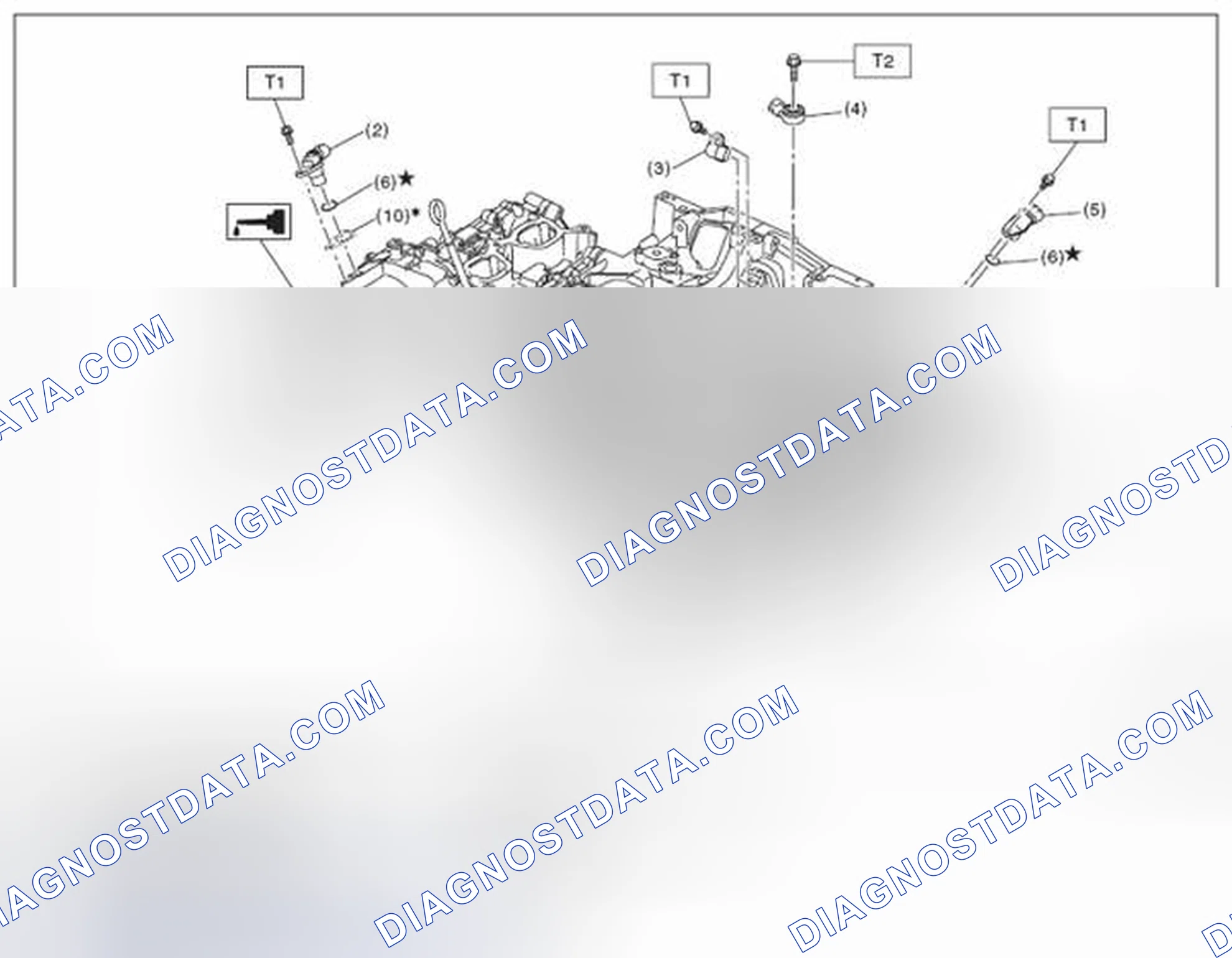Scheme 100: CRANKSHAFT POSITION, CAMSHAFT POSITION AND KNOCK SENSORS