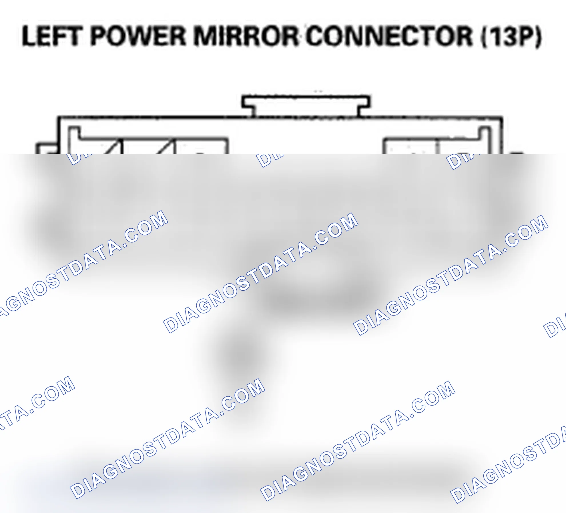 Scheme 73: DTC B1833: Left Mirror Vertical Sensor Malfunction