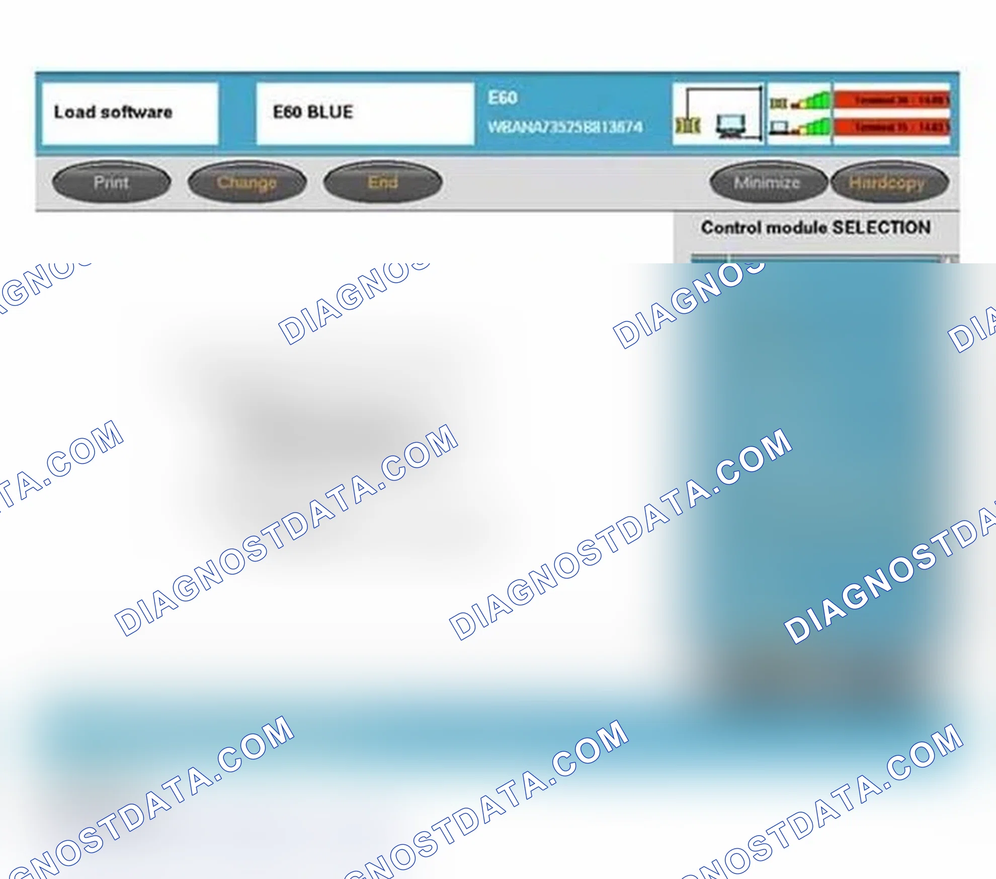 Scheme 245: Control Module Selection - Programming - Update Software