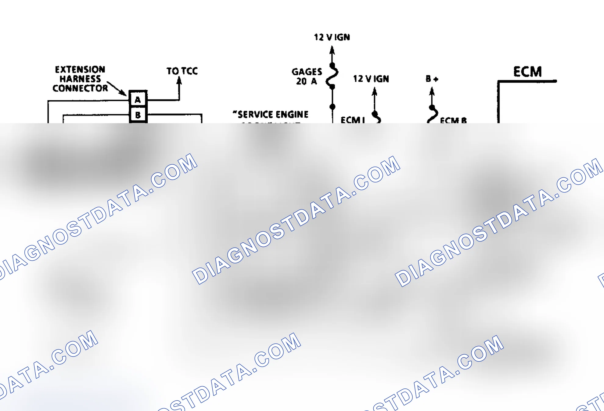 Scheme 14: Diesel Fuel Injection Diagnostic Circuit Schematic (Commercial Van & Van)