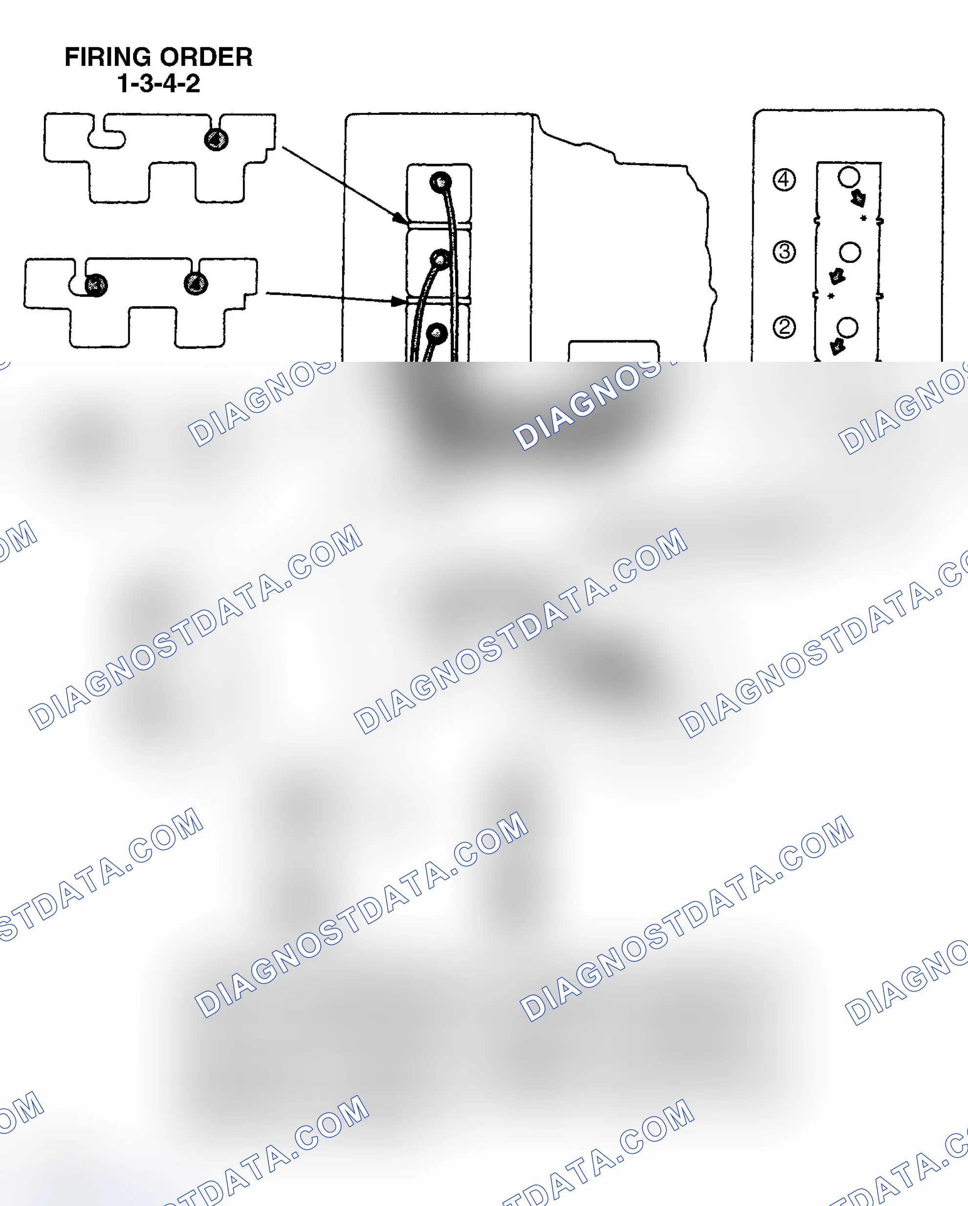 Scheme 2: Firing Order & Plug Wire Routing (1.6L)