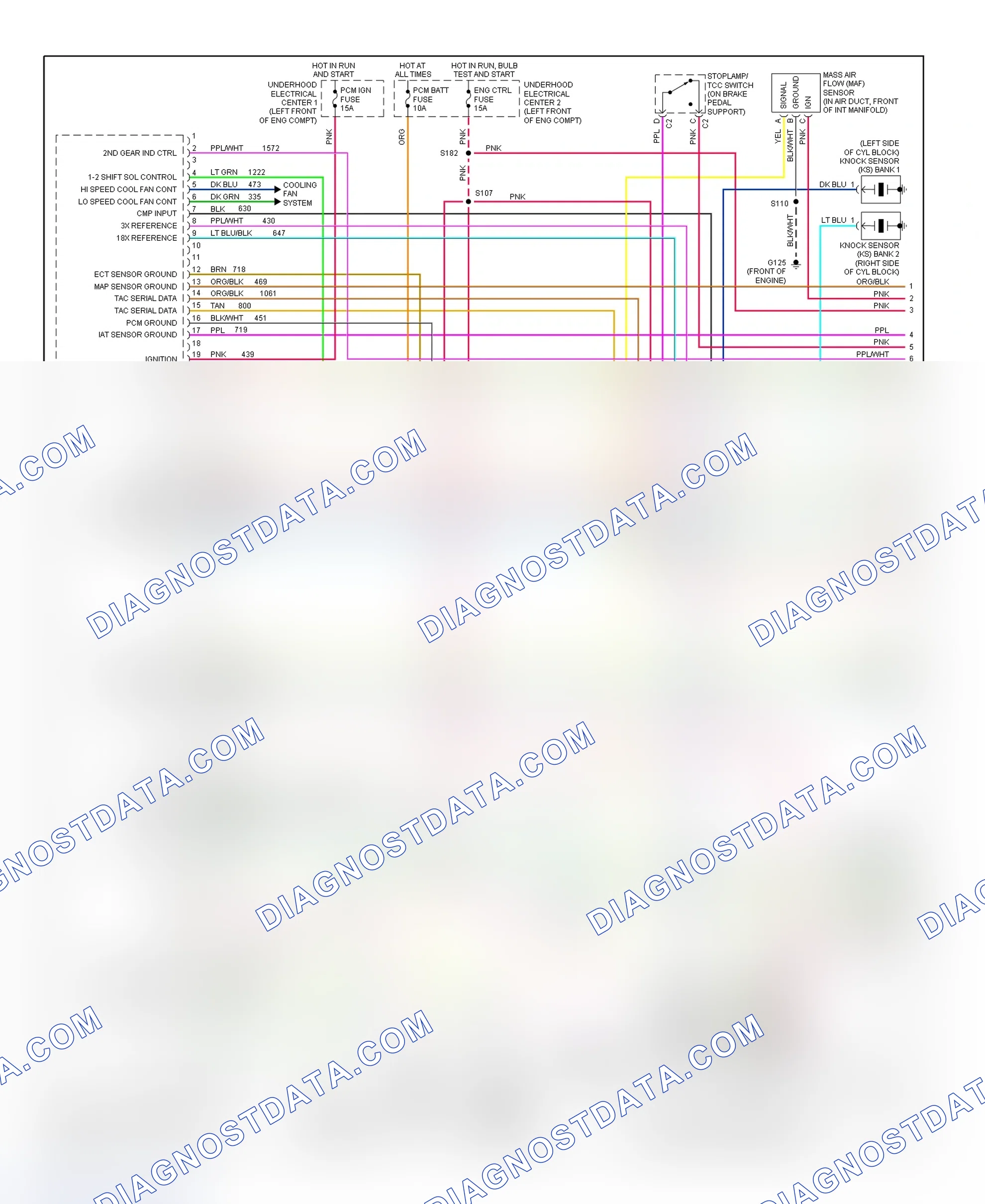 Scheme 23: PCM Wiring Diagram (Camaro & Firebird - 3.8L - 1 Of 4)